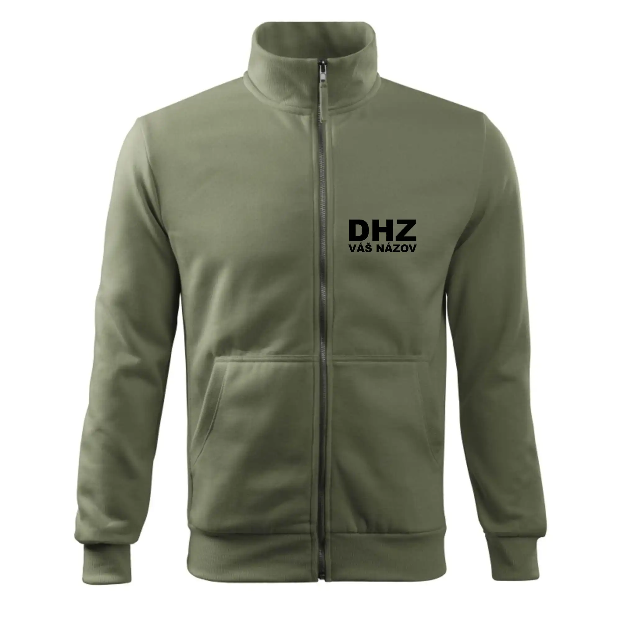 Originálne tričká pre hasičov - DHZ nápis (názov zboru - vlastný nápis) - Mikina bez kapucne Adventure