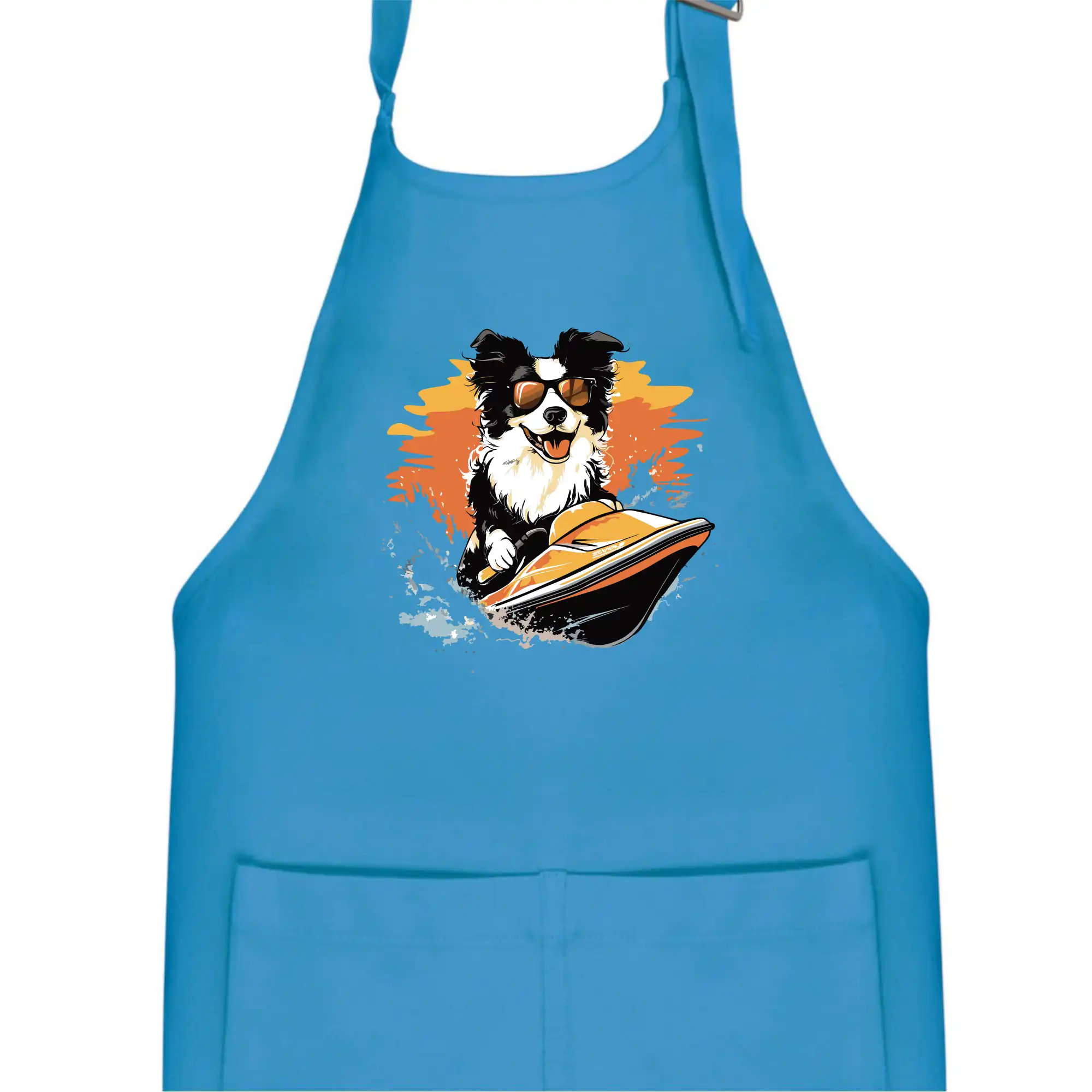 Border Kolie na vodním skútru