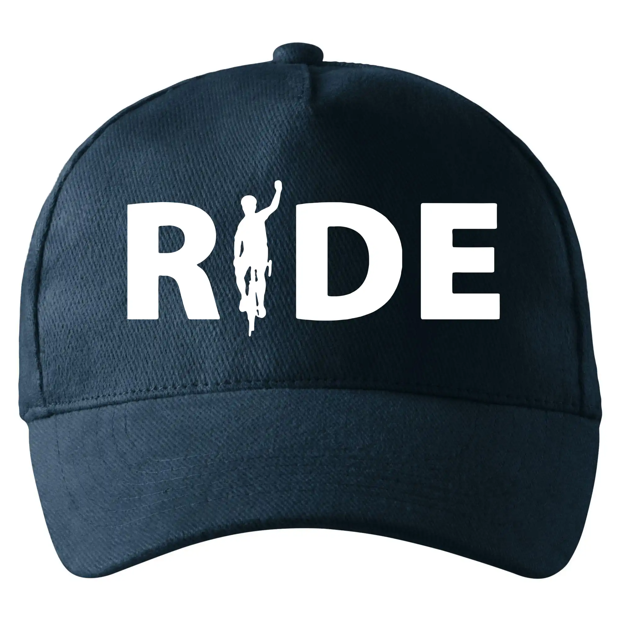 Ride - nápis s cyklistou