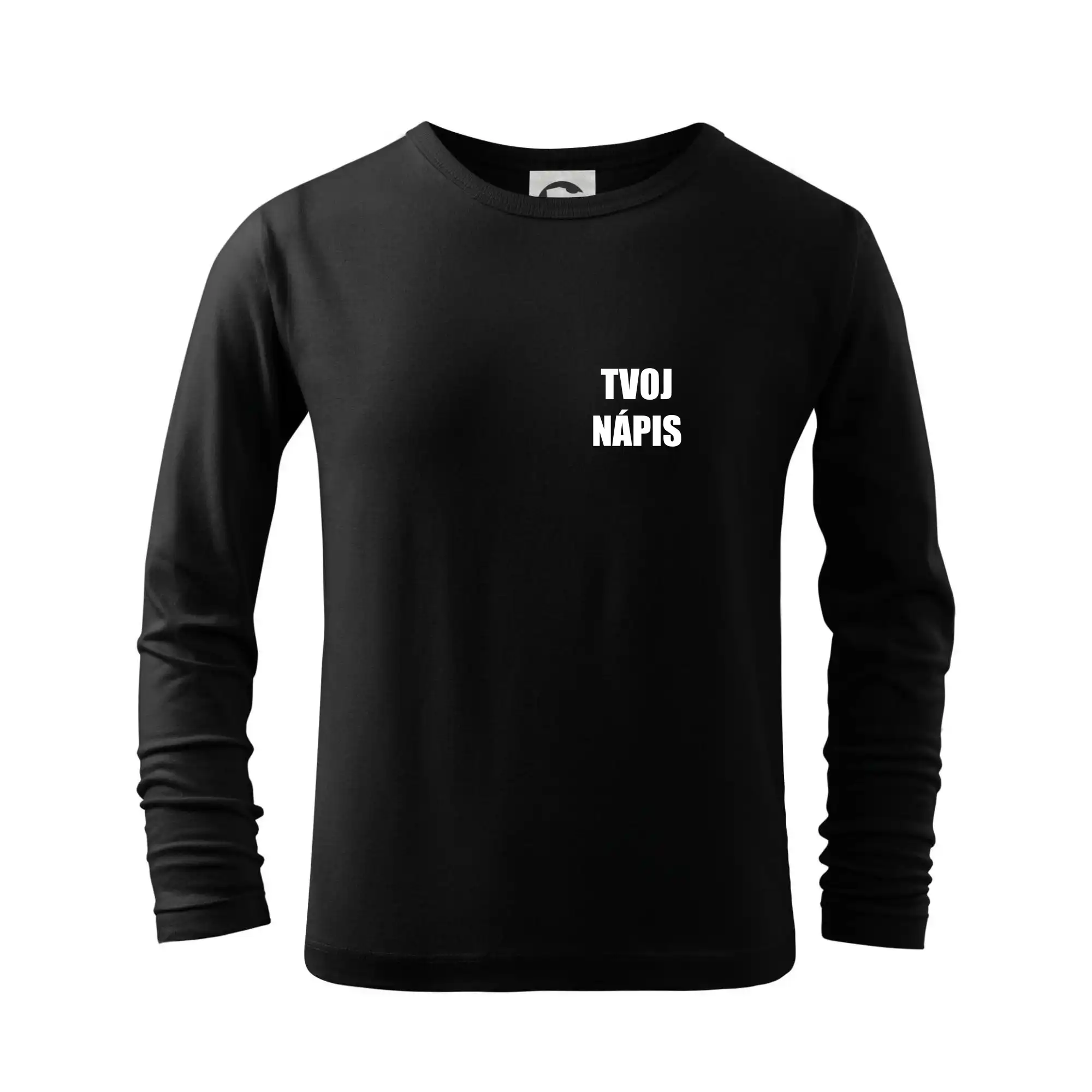 MyShirt tričká - Tvoj vlastný nápis tlačiaci - na prsníku - Tričko detské Long Sleeve