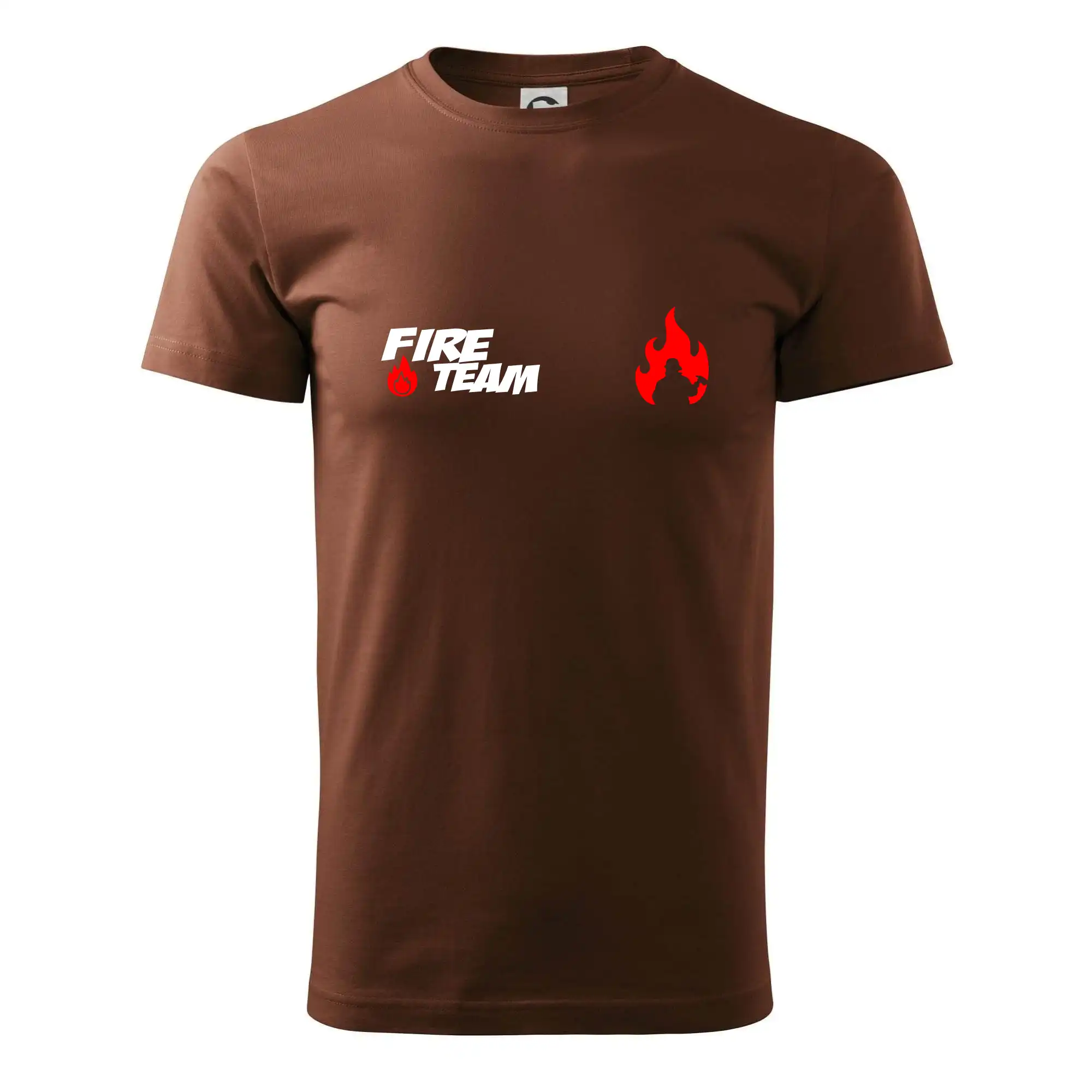 Originálne tričká pre hasičov - Fire Team plamen - Klasické pánske tričko vyššej gramáže