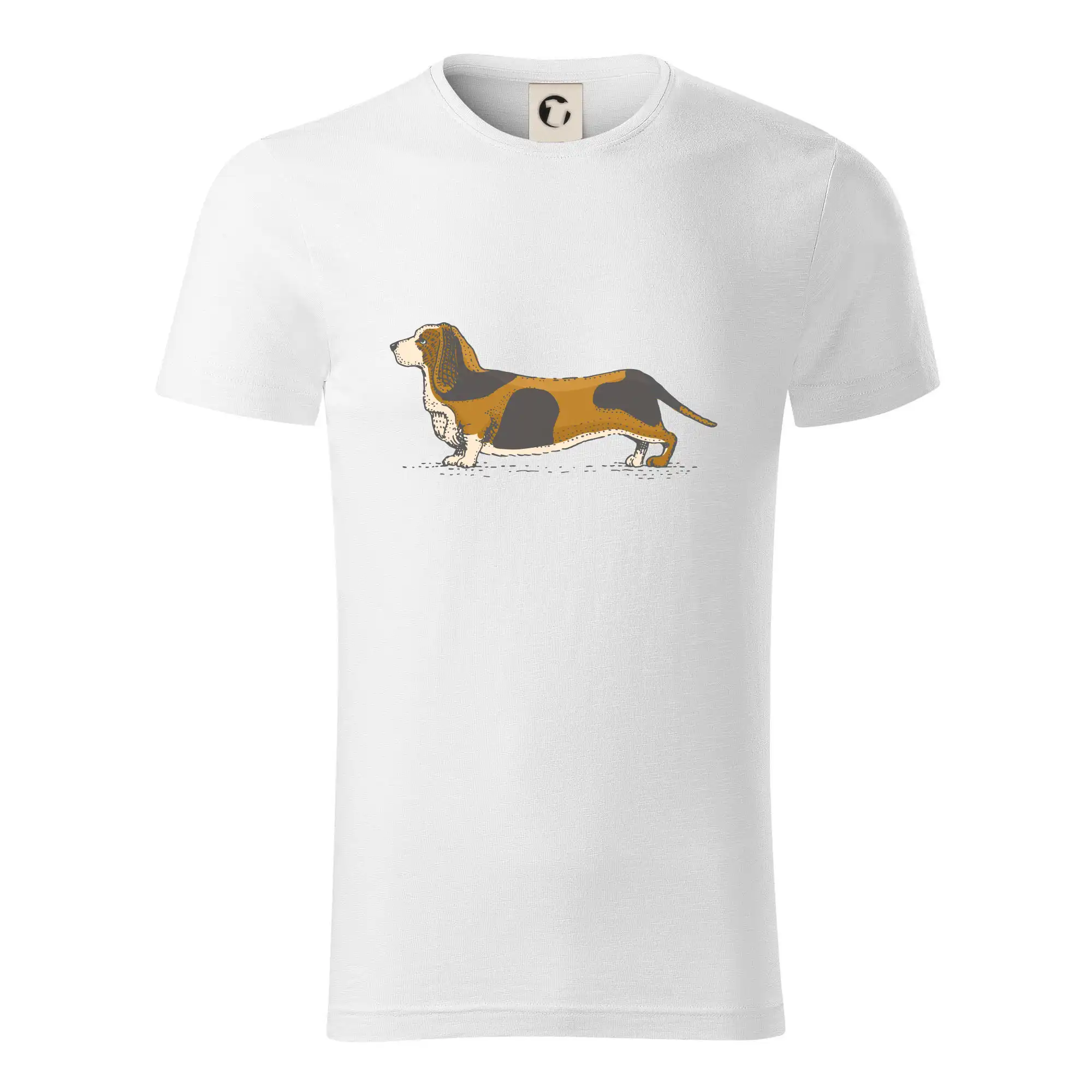 Ostatné psie plemená - Vintage basset - Tričko z organickej bavlny