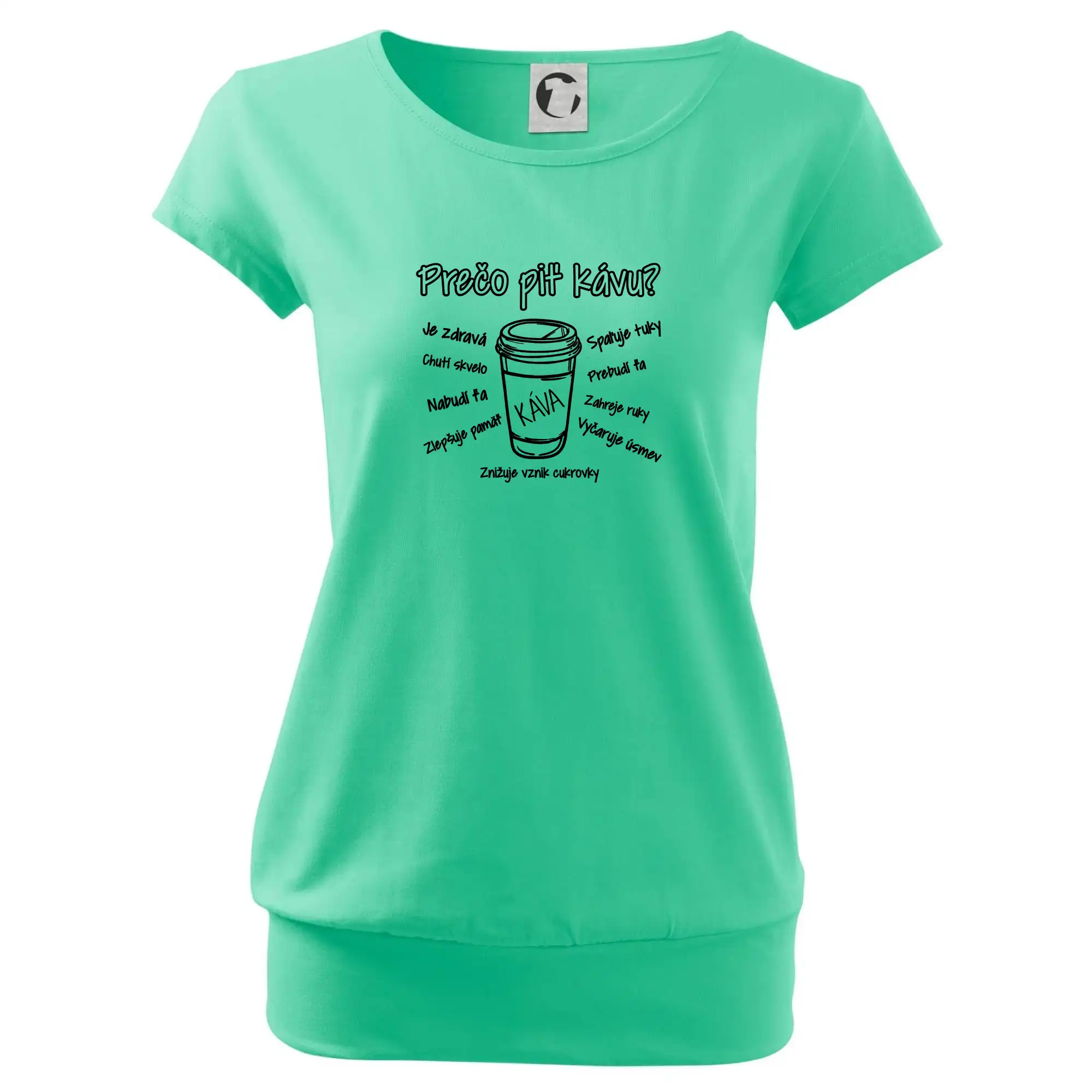 Motívy pre baristu a milovníkov kávy - Benefity kávy - prečo piť kávu - Voľné tričko city