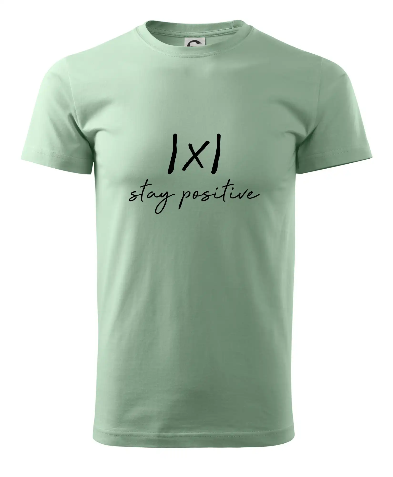 Vtipné tričká pre matematiky - Absolútna hodnota - stay positive - Pánske tričko nižšej gramáže