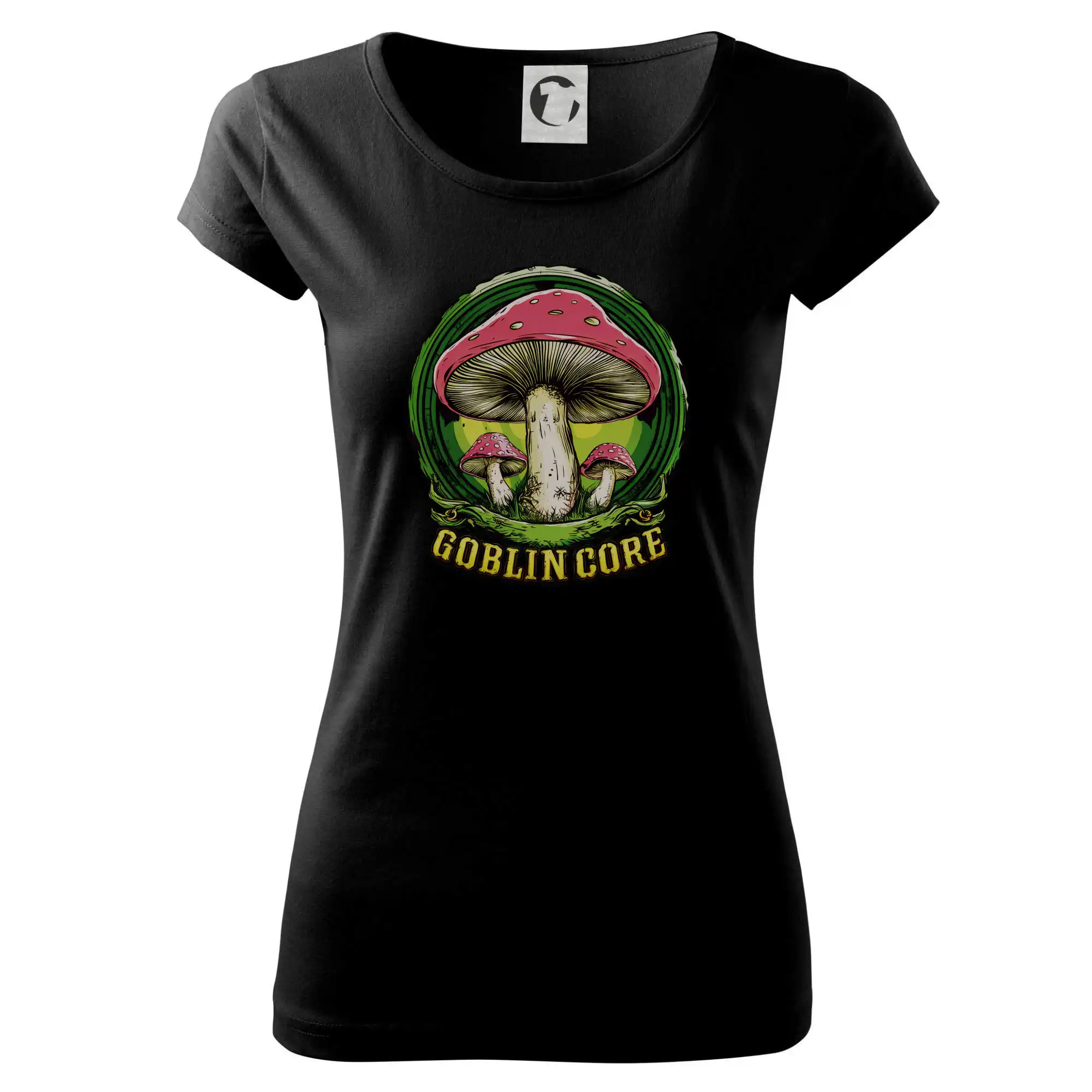 Tričká s motívmi ktoré frčia na internete - Goblincore  red capped mushrooms - Dámske tričko Pure