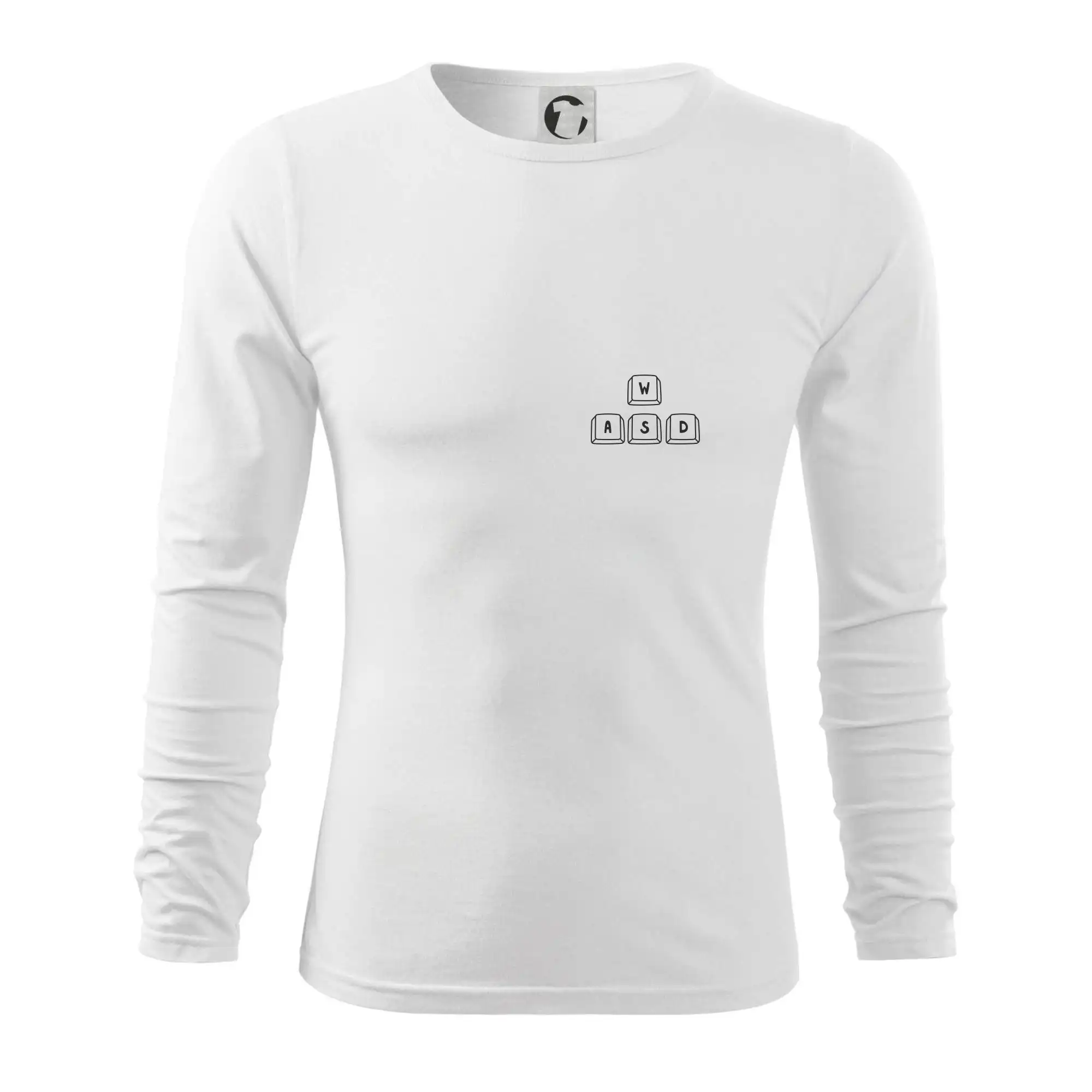 Tričká pre ajťákov - WASD klávesy - prso - Tričko s dlhým rukávom FIT-T long sleeve