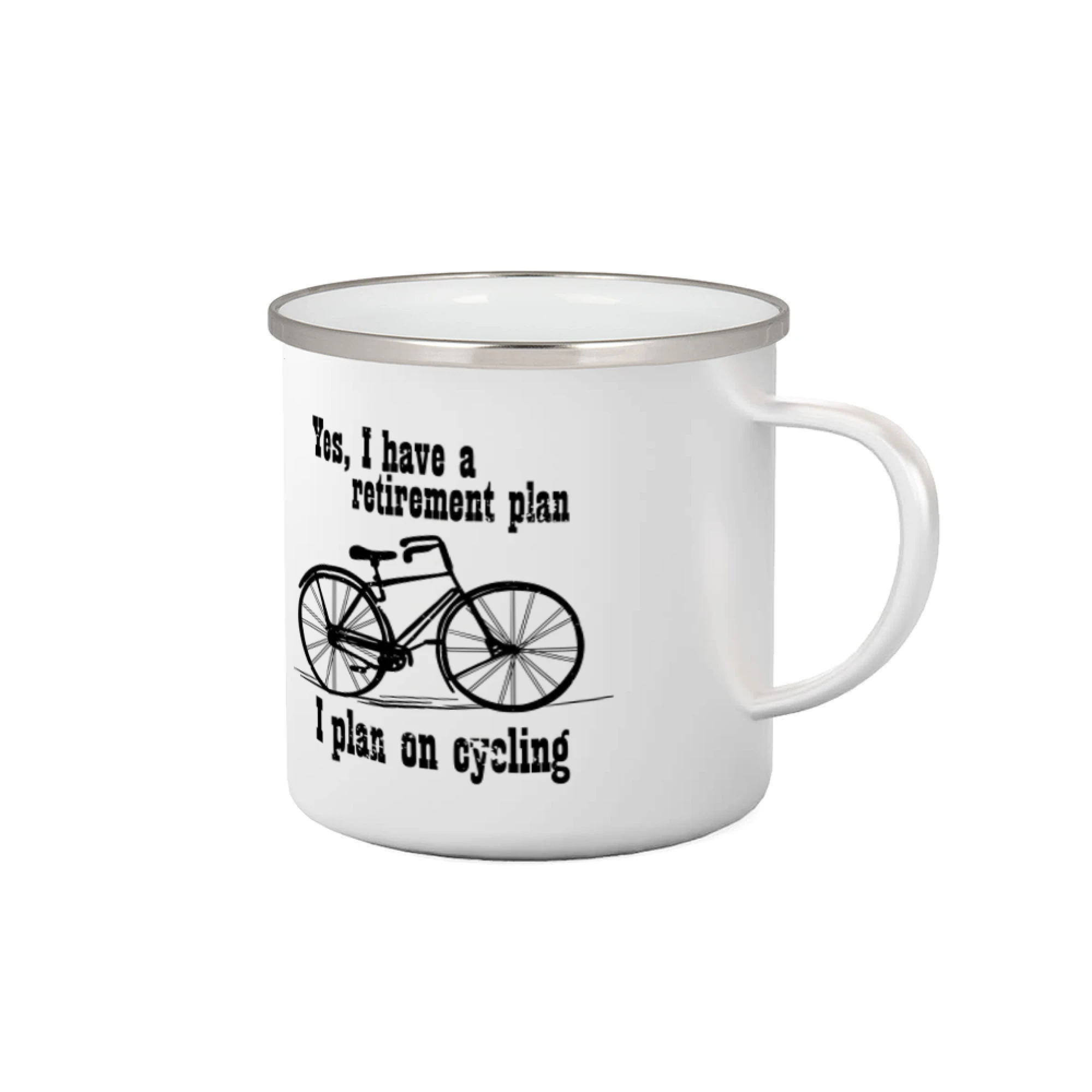 Tričko ako darček pre cyklistu - Staré koleso - Yes, I have a retirement plan, Aj plan on cycling - Plecháčik