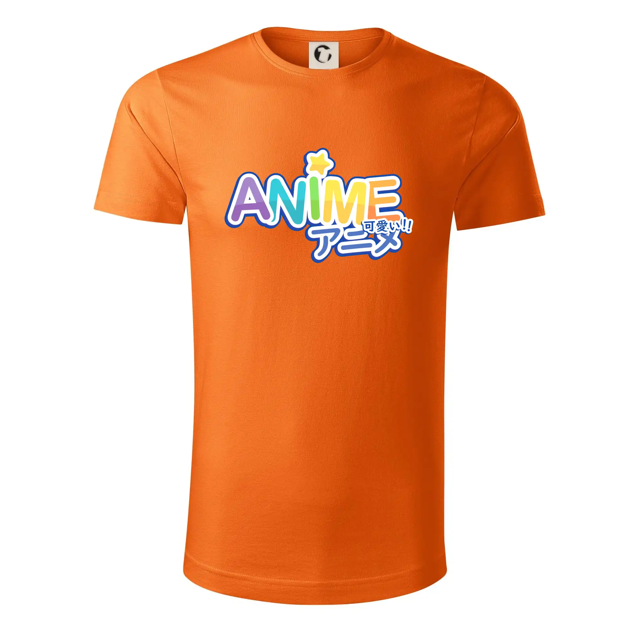 Ostatné nápisy - Anime nápis dúhový - Tričko z organickej bavlny