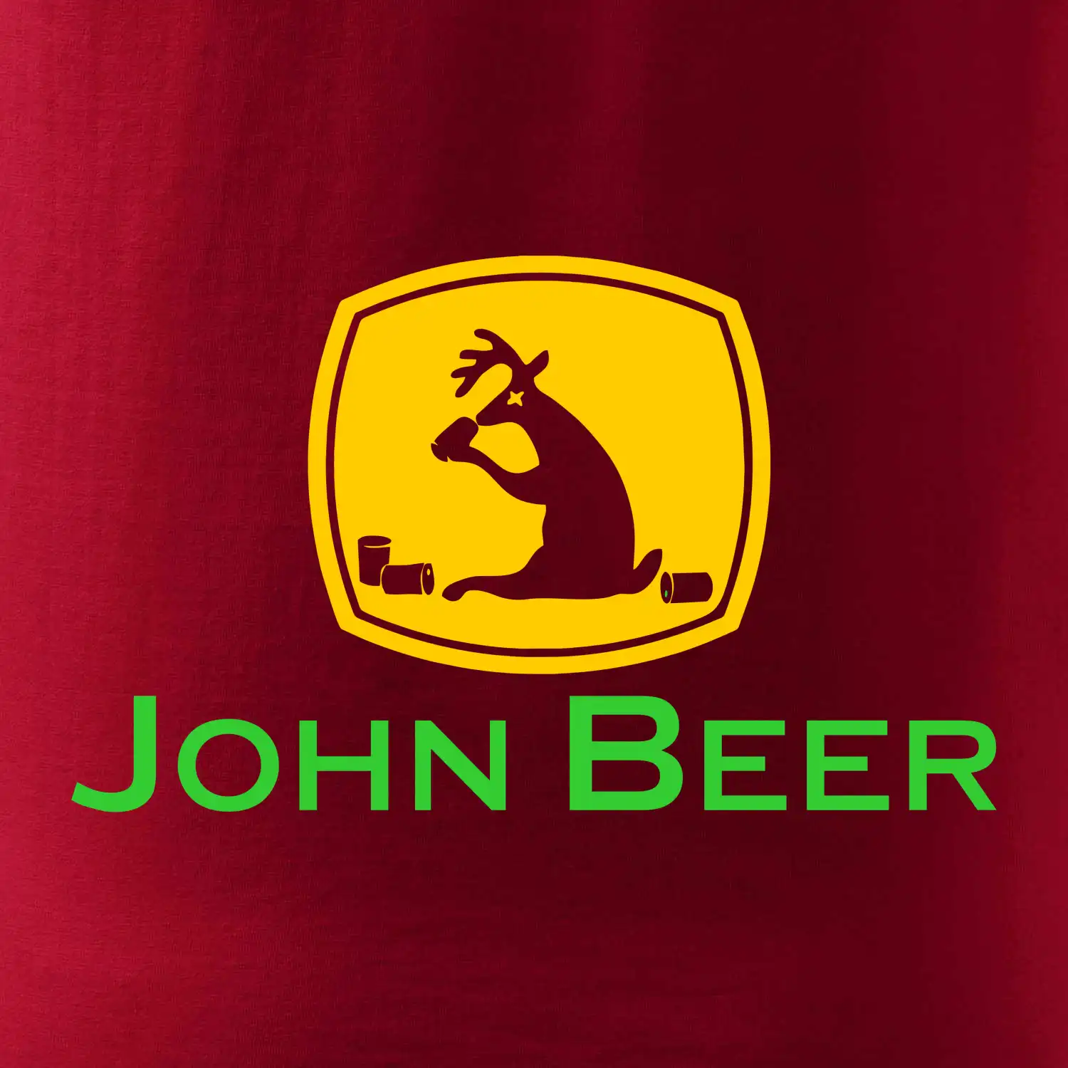John Beer jelen s pivem