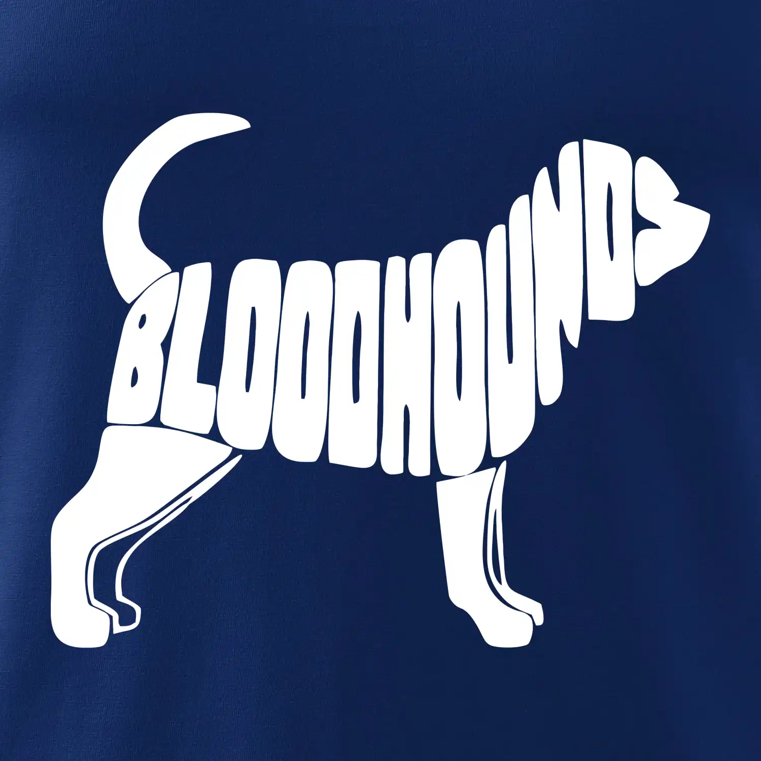 Bloodhound nápis v těle