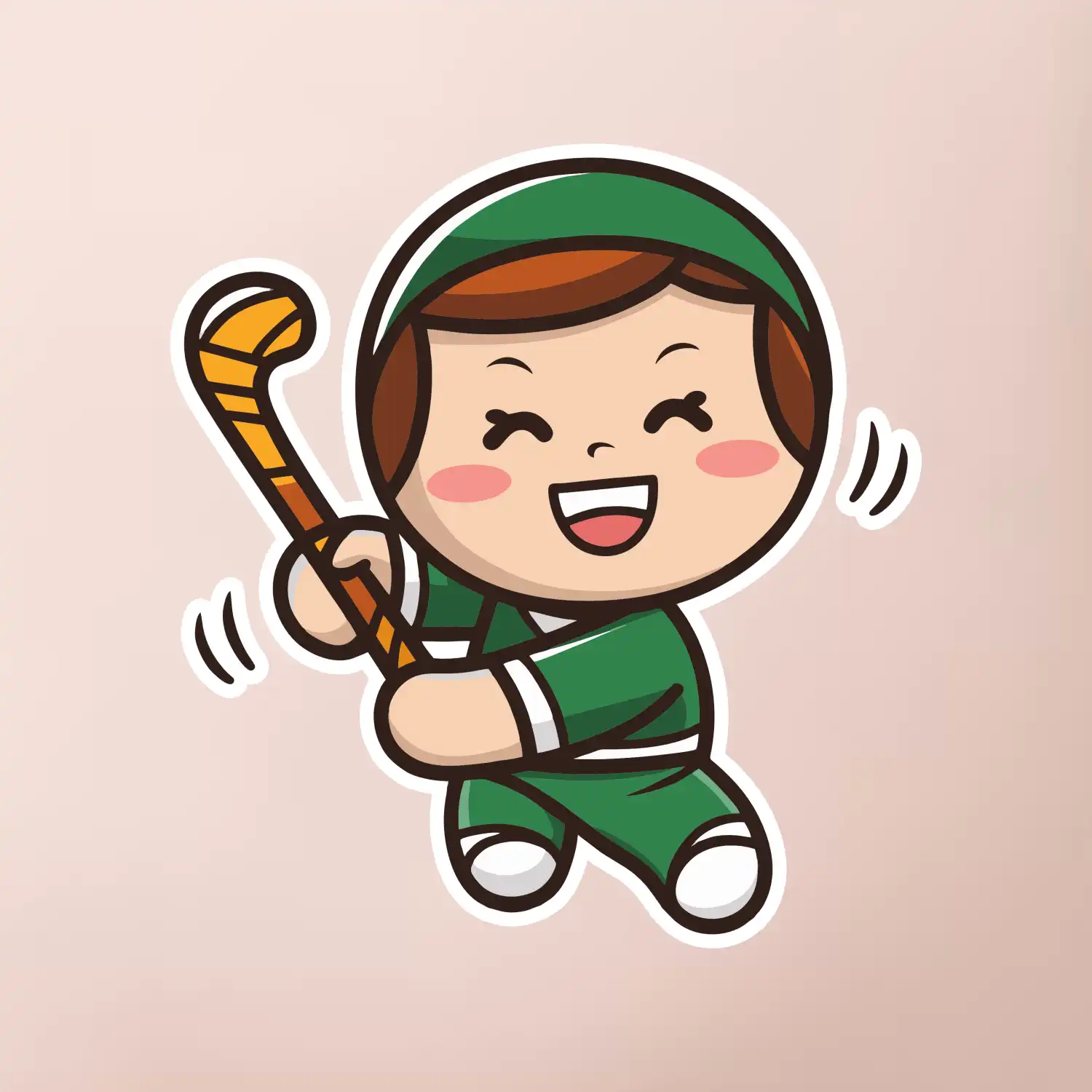 Ikona pozemní hokej kluk / holka