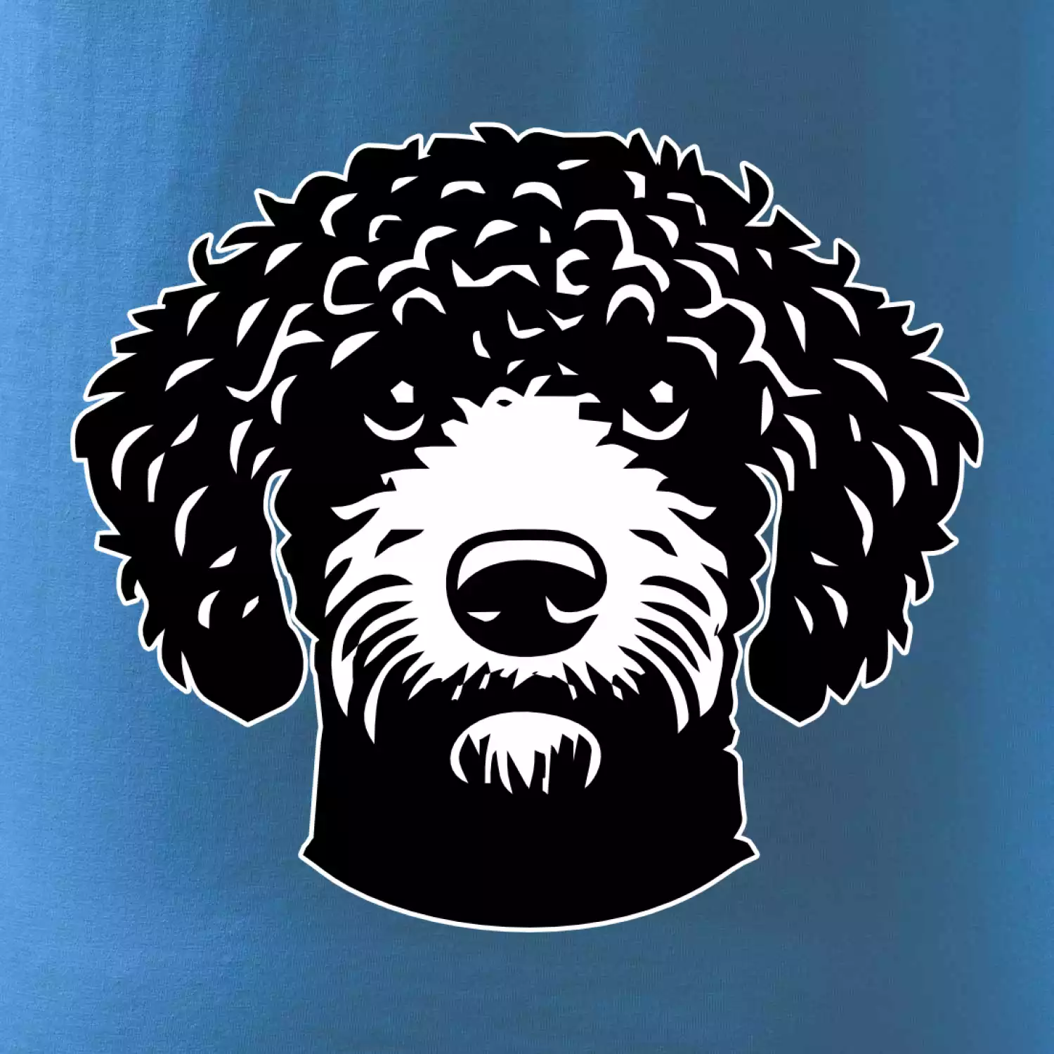 Lagotto romagnolo hlava na prsu