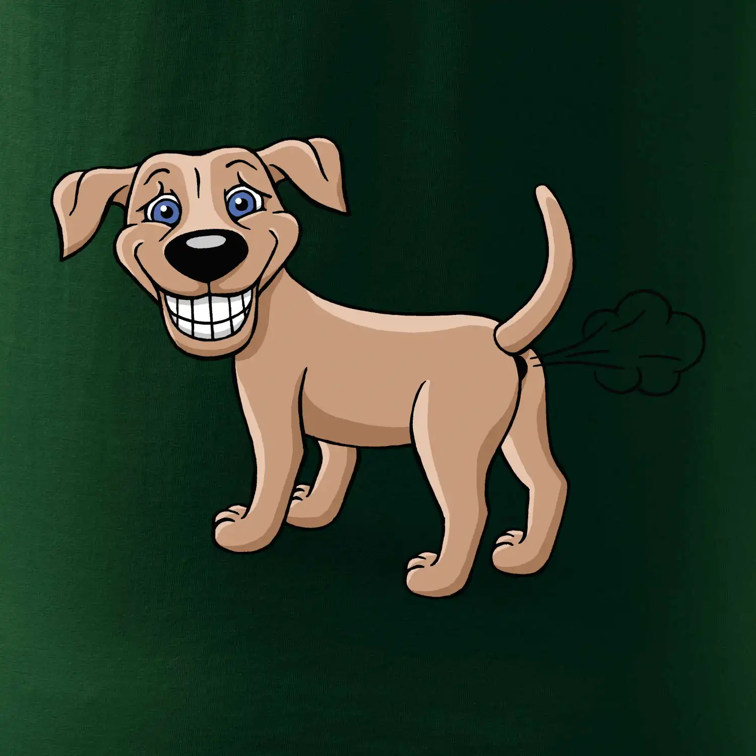 Prdící pes kreslený (Hana-creative)