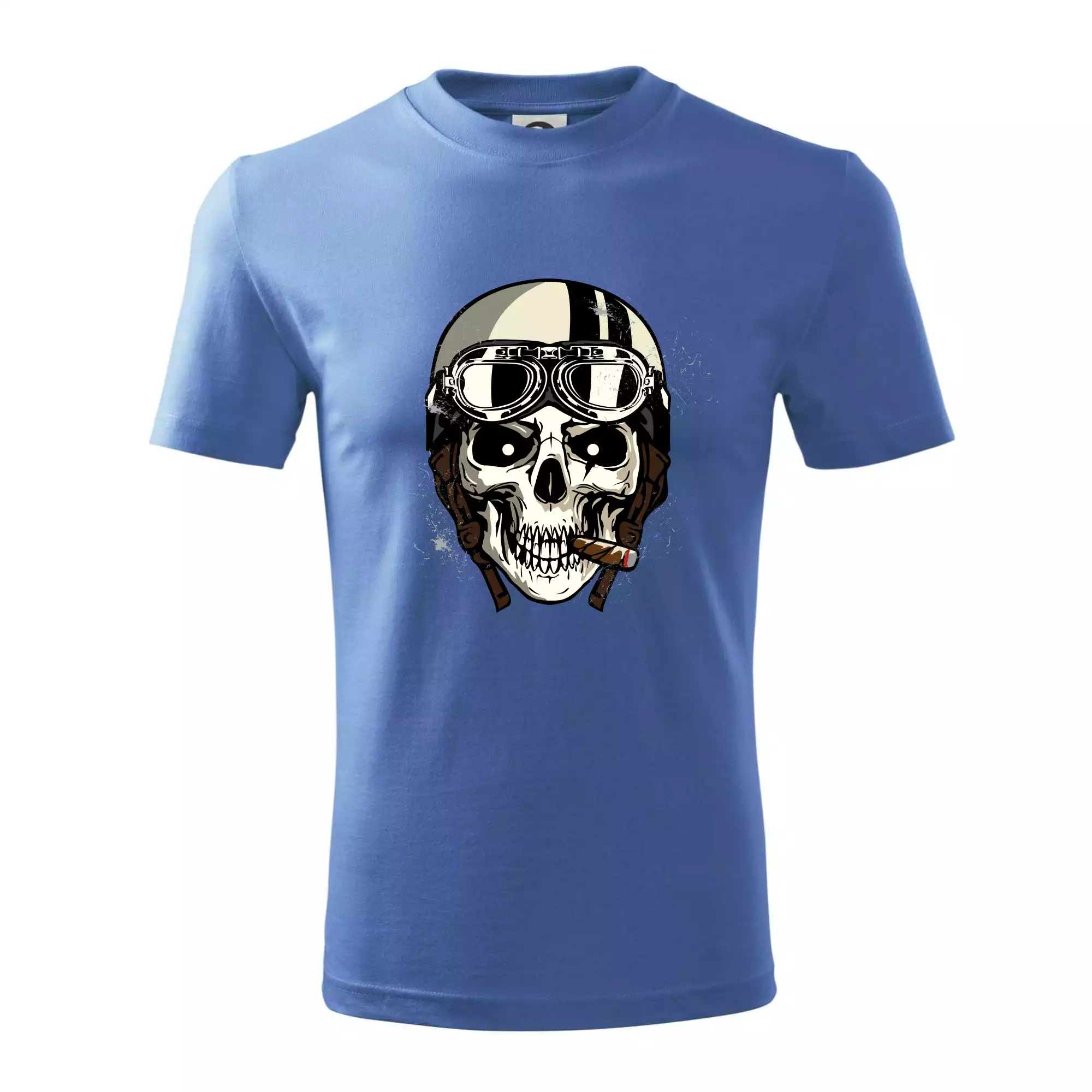 Motorkářská helma a doutník