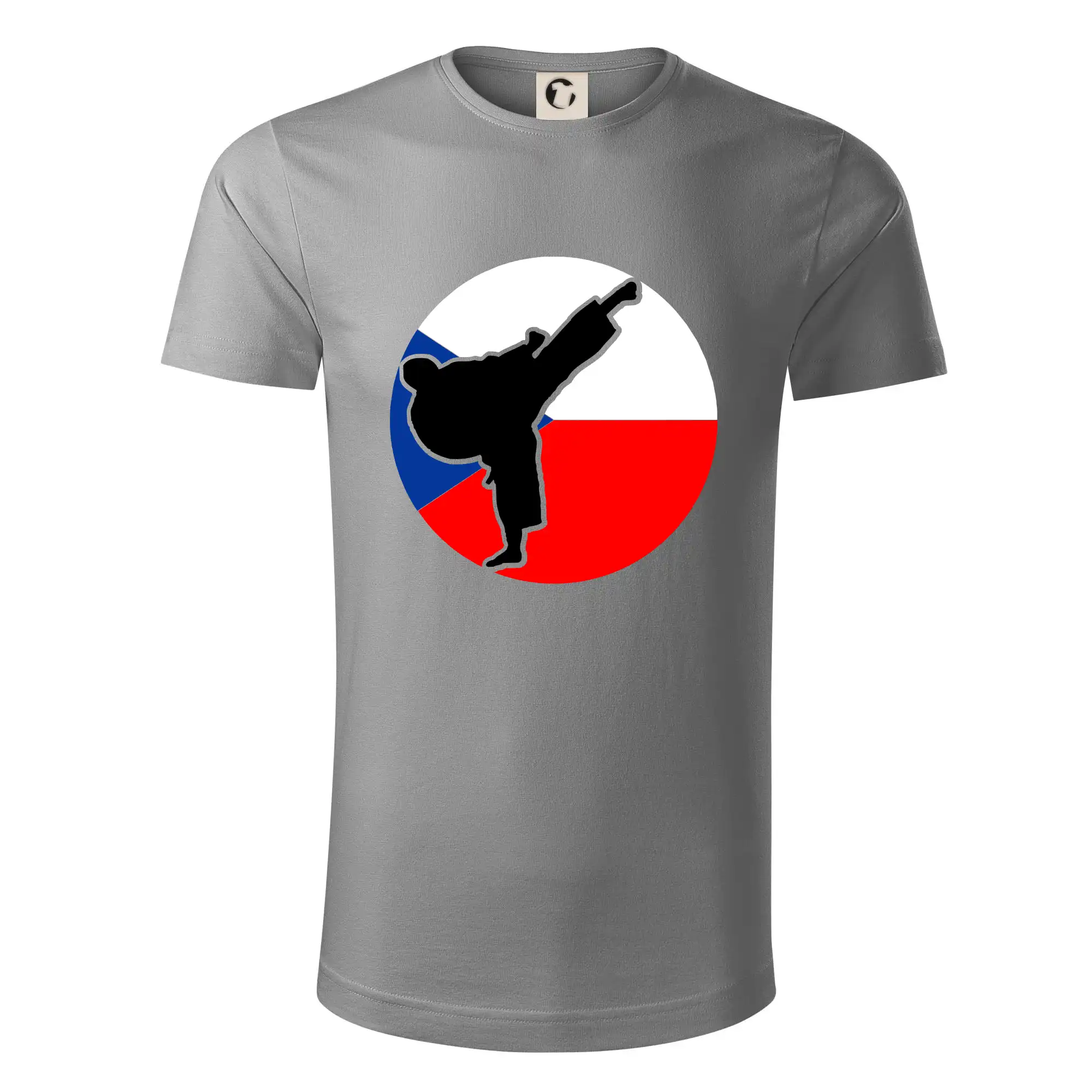 Tričká Karate - Karate CZ vlajka - Tričko z organickej bavlny