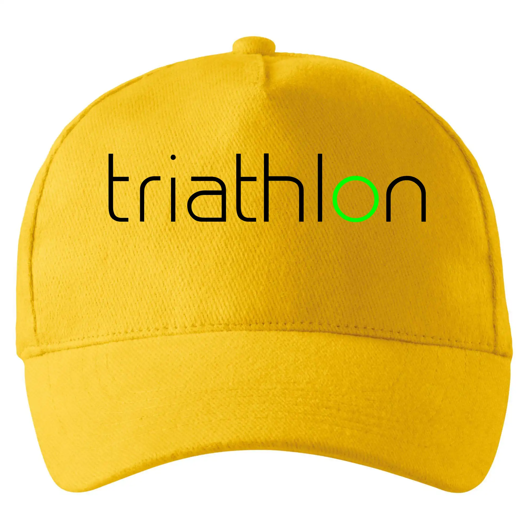 Tričko ako darček pre cyklistu - Triathlon nápis - Šiltovka so zahnutým šiltom a mosaznou sponou