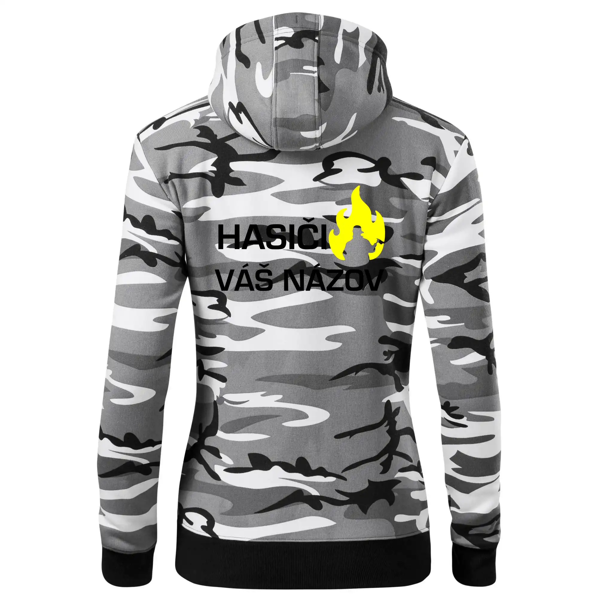 Hasiči - Váš názov - FLUO + Reflexná potlač