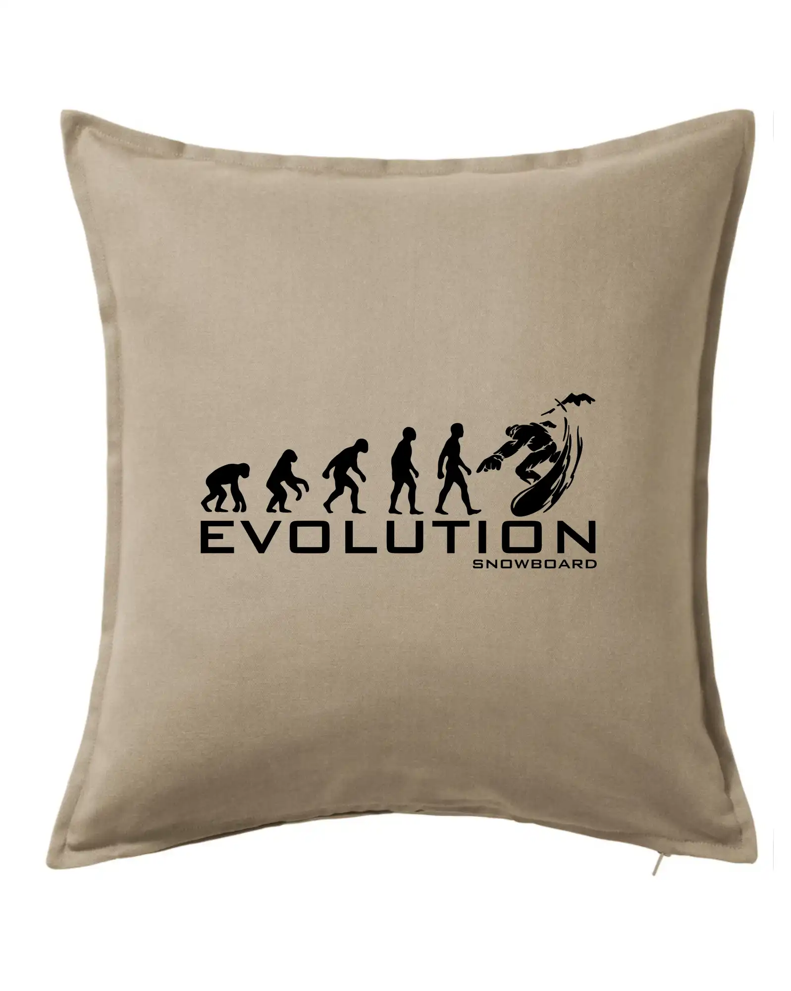 Tričká s potlačou evolúcia - Evolúcia snowboardu - Vankúš 50x50