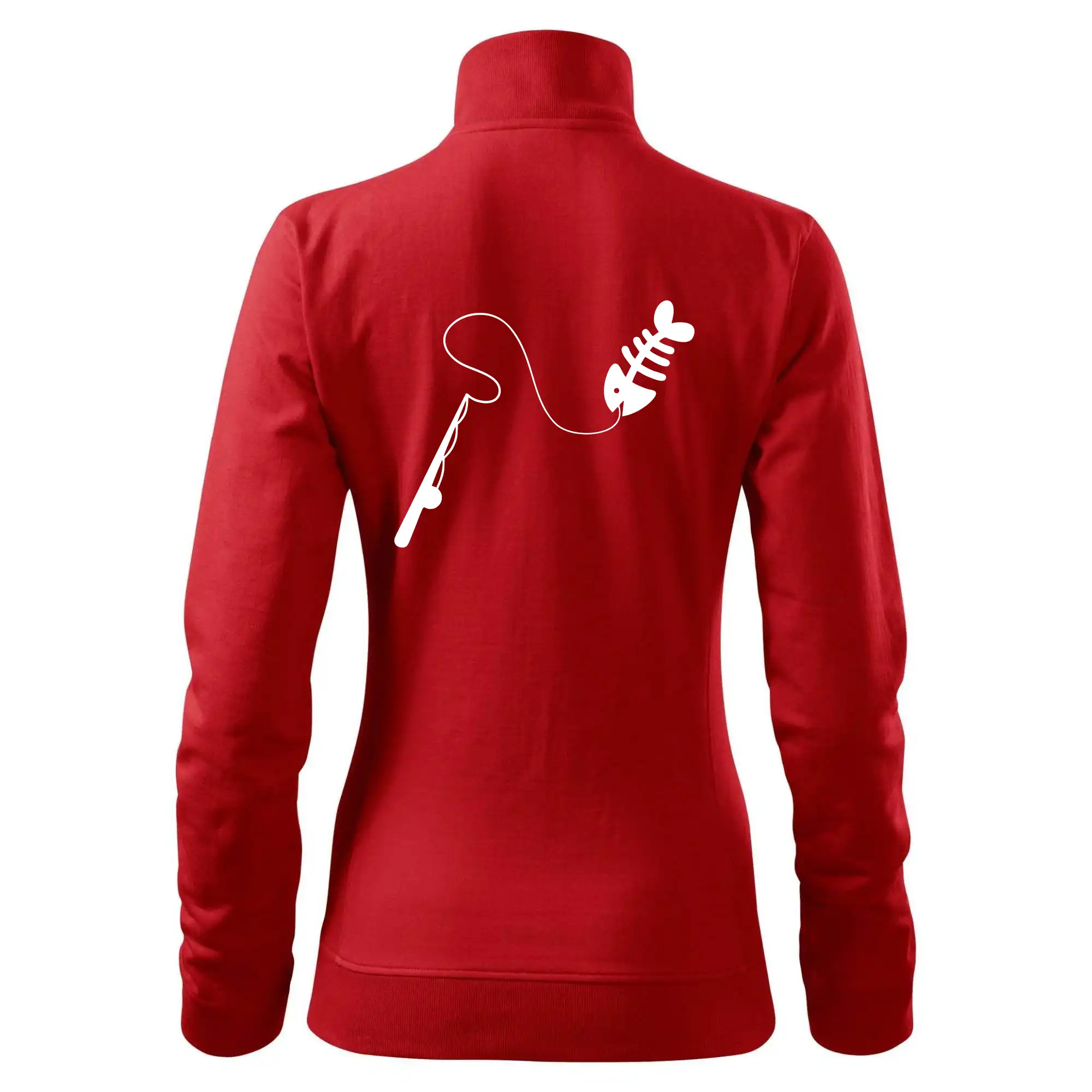 Tričká pre rybárov s potlačou - Rybárčenie - Prút - Mikina dámska Viva bez kapucne