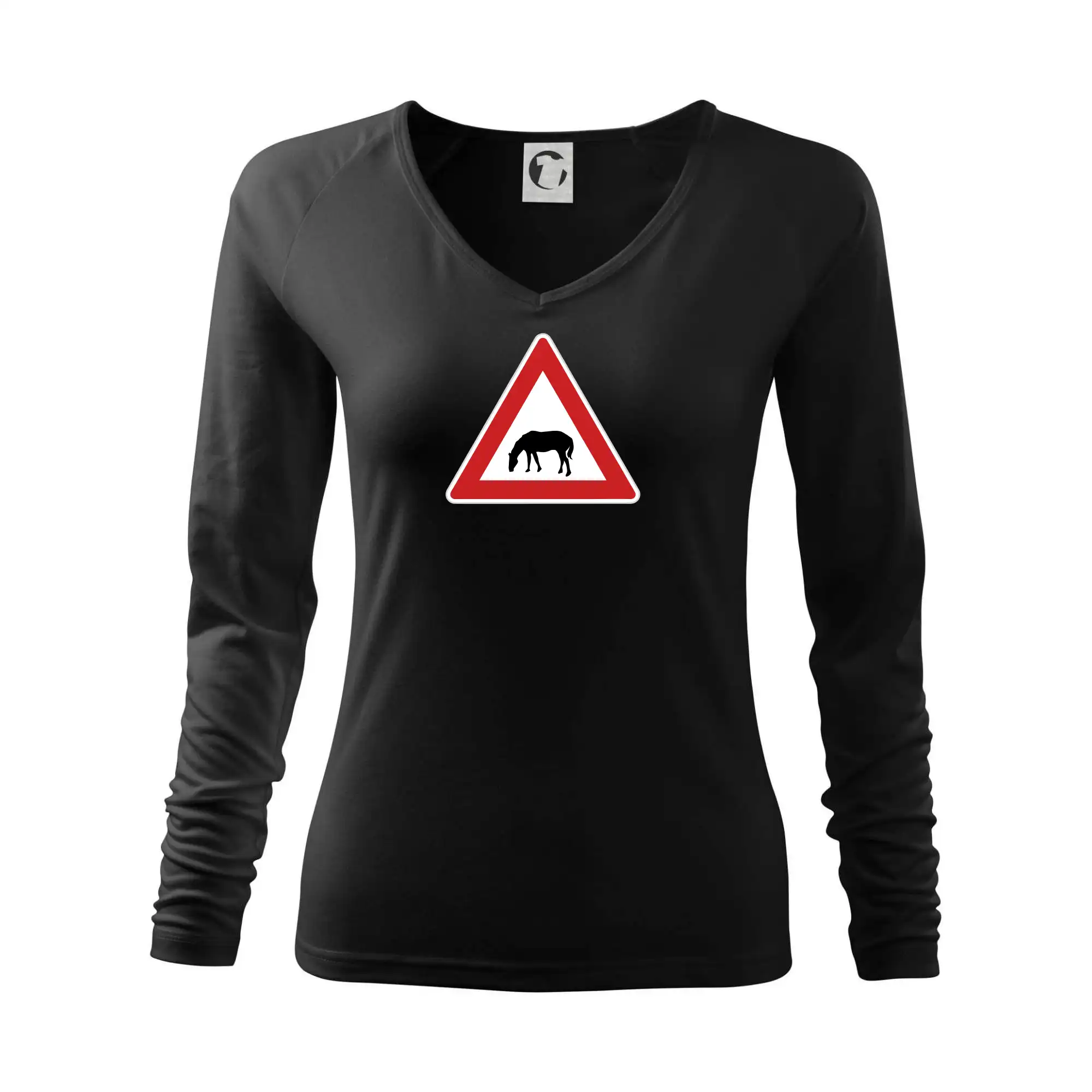 Dopravní značka - Pozor pasoucí se kůň