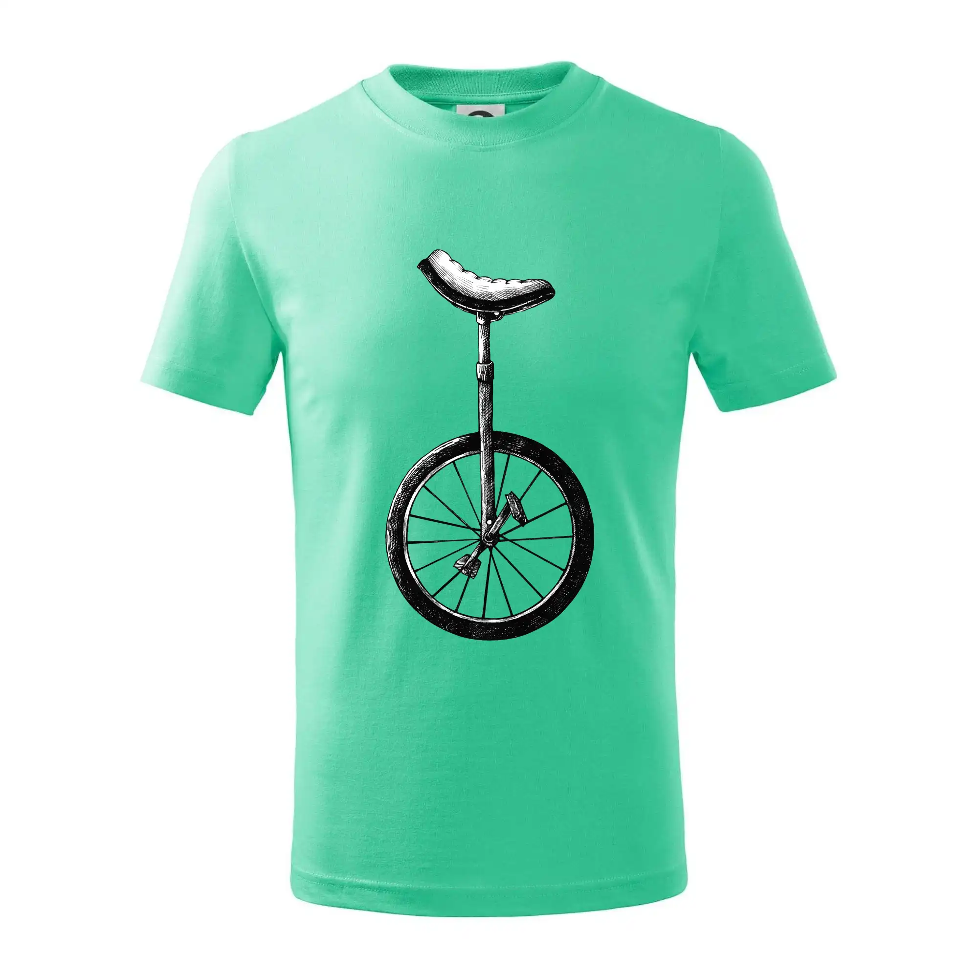 Tričko ako darček pre cyklistu - Jednokolka kreslená - Tričko detské bavlnené