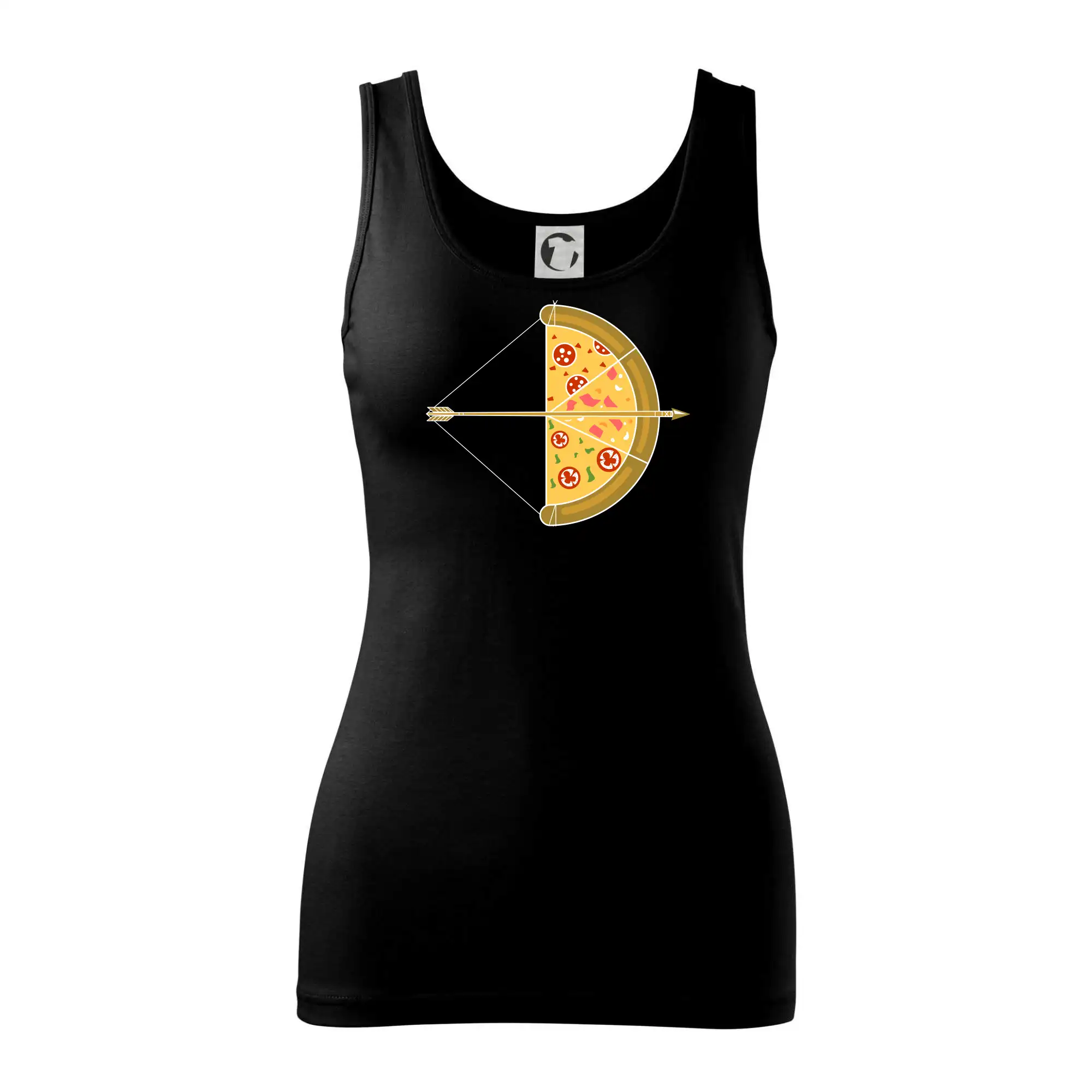 Šíp a pizza - Dámske tielko