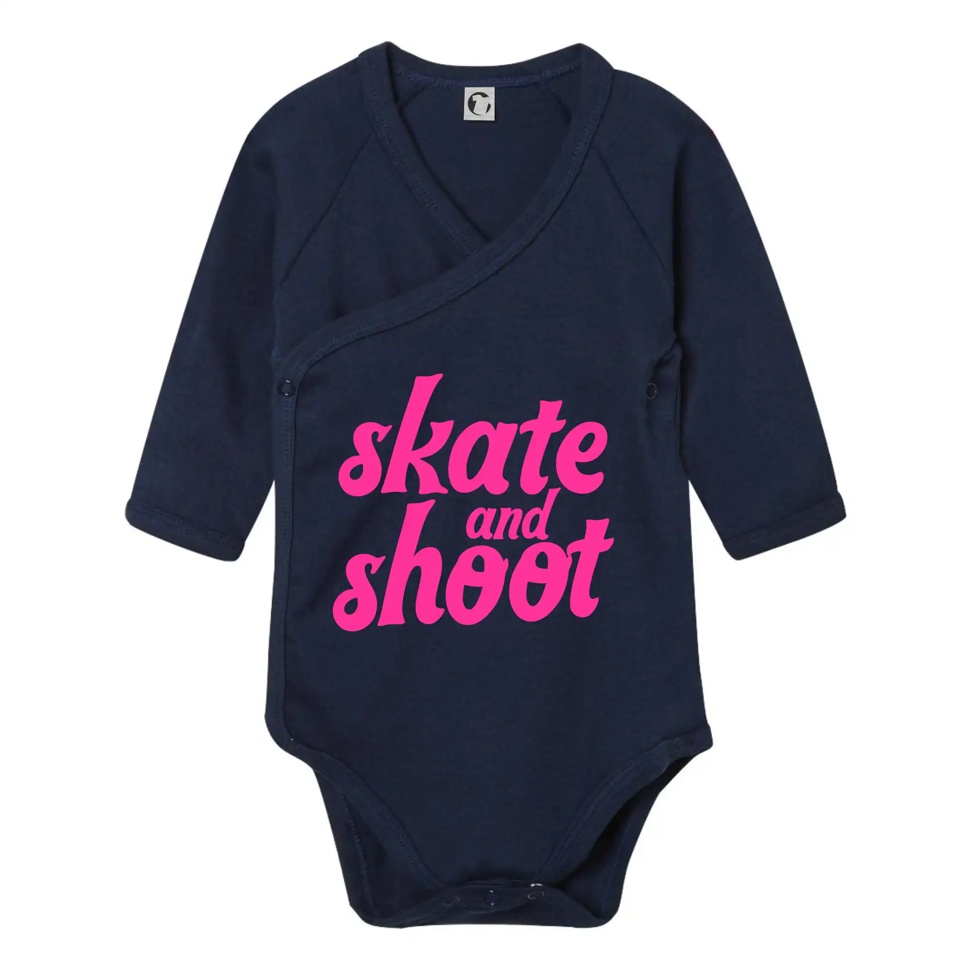 Lyže a Snowboard - Biatlon skate and shoot růžová - Body zavinovacie s dlhým rukávom