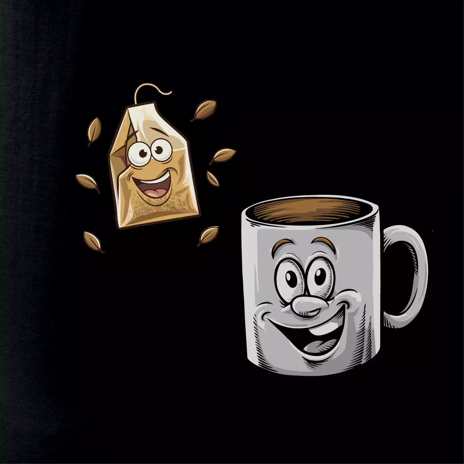 Parové triko - Hrnek a čaj