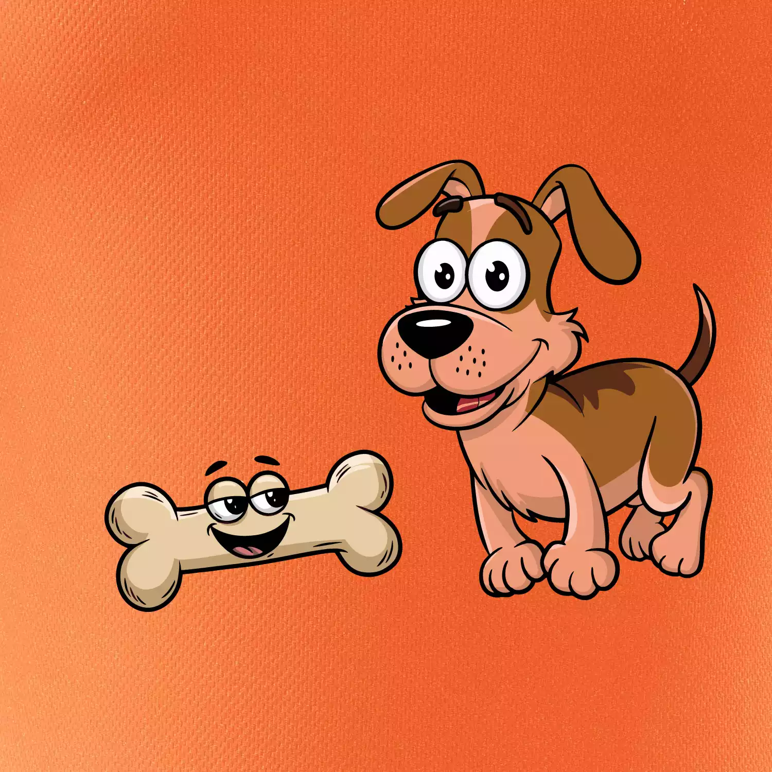 Parové triko - Pes a kost