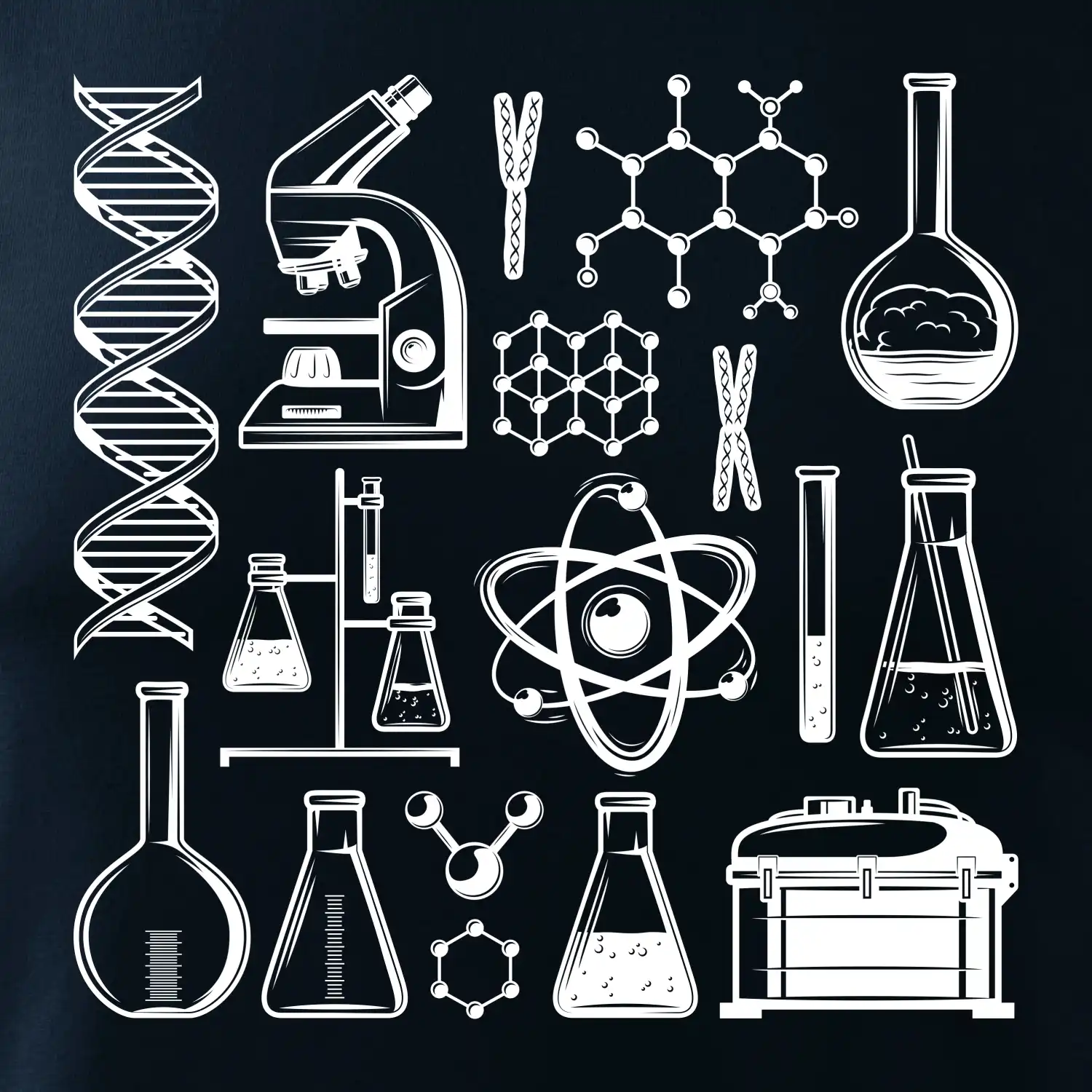 Laboratoř - ikony