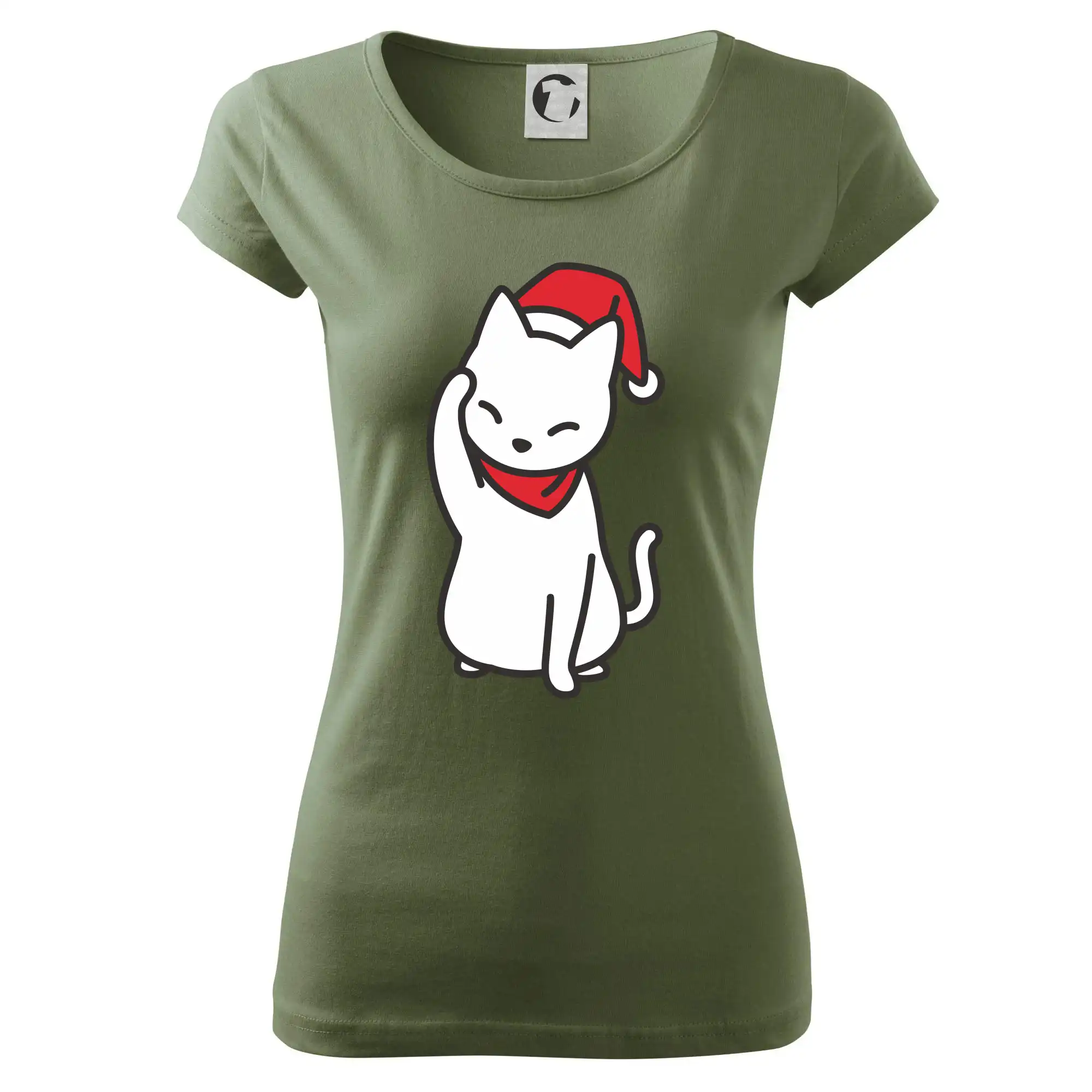 Vánoční kočka mávající