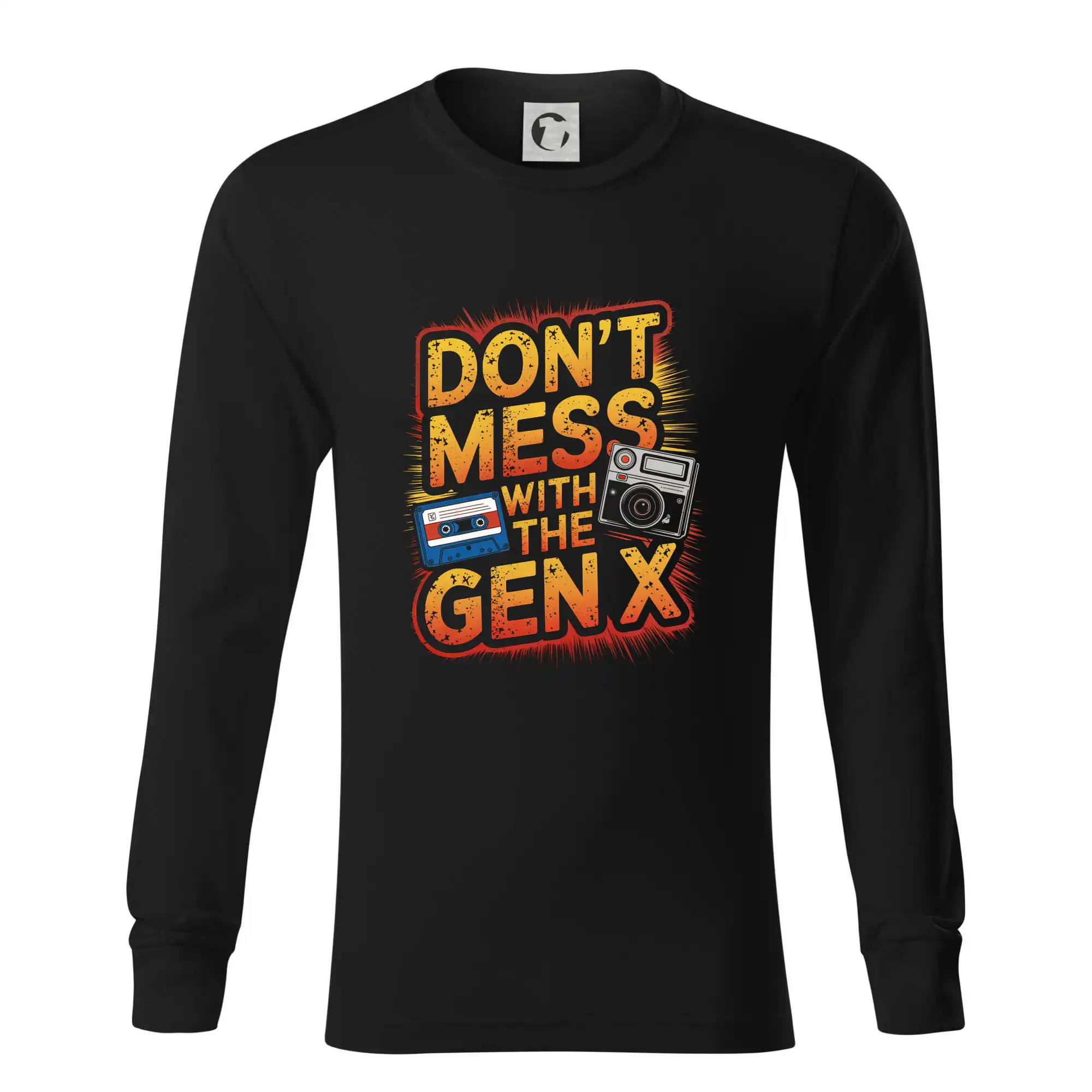 Tričká s motívmi ktoré frčia na internete - Generace X (Gen X) - Dont mess with the GEN X - Tričko s dlhým rukávom LS R05