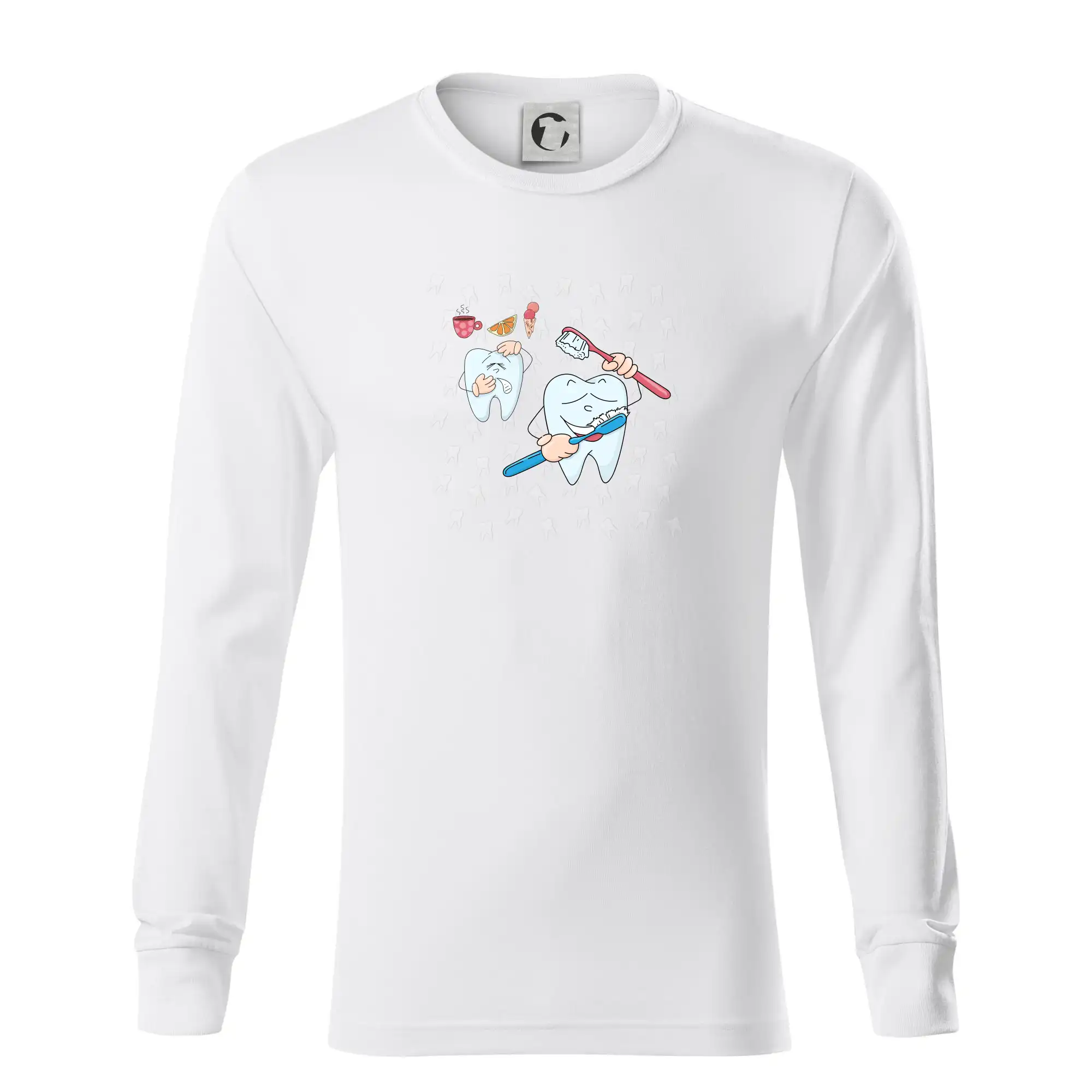 Zubařské tričko - kartáček a jídlo