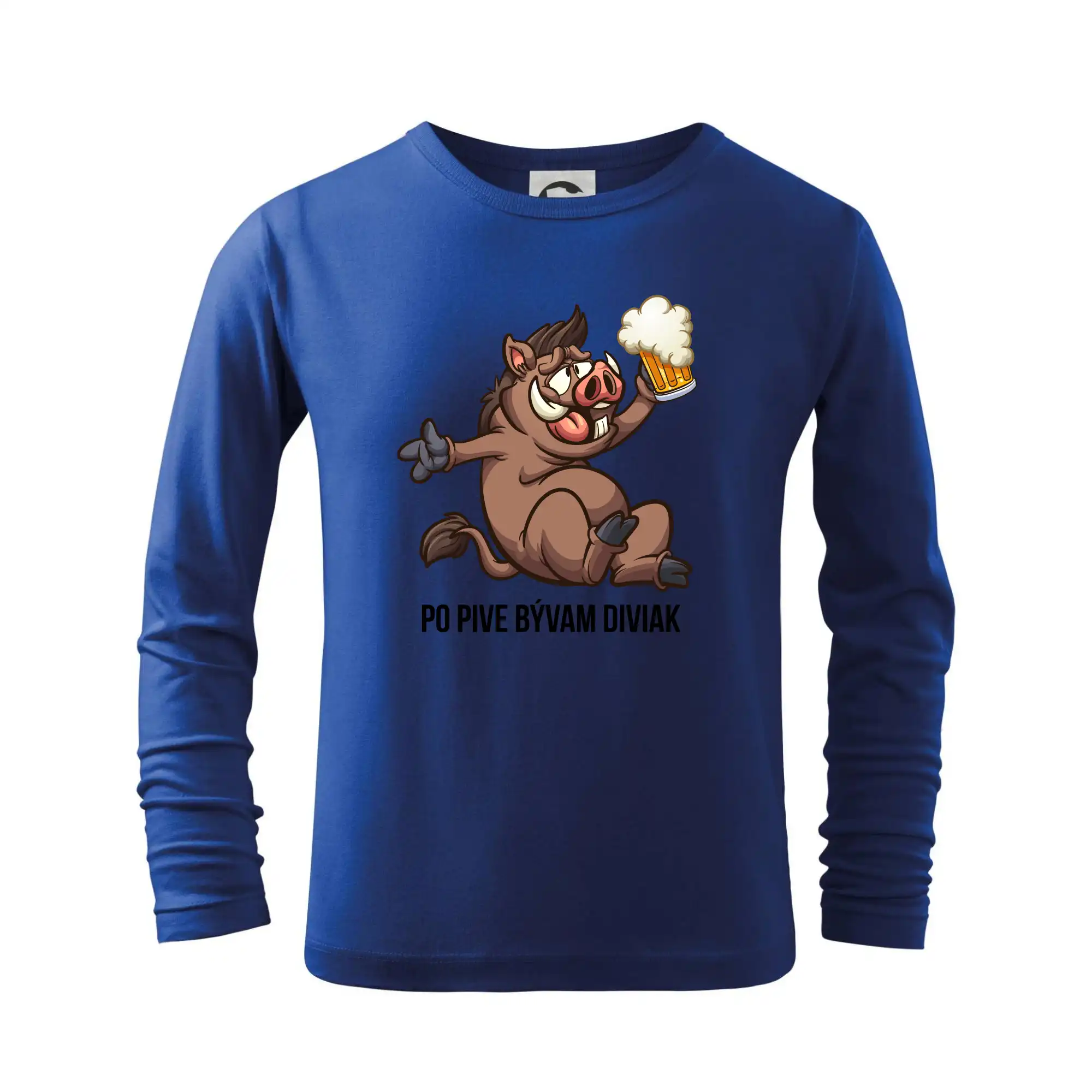 Po pive bývam diviak - Tričko detské Long Sleeve