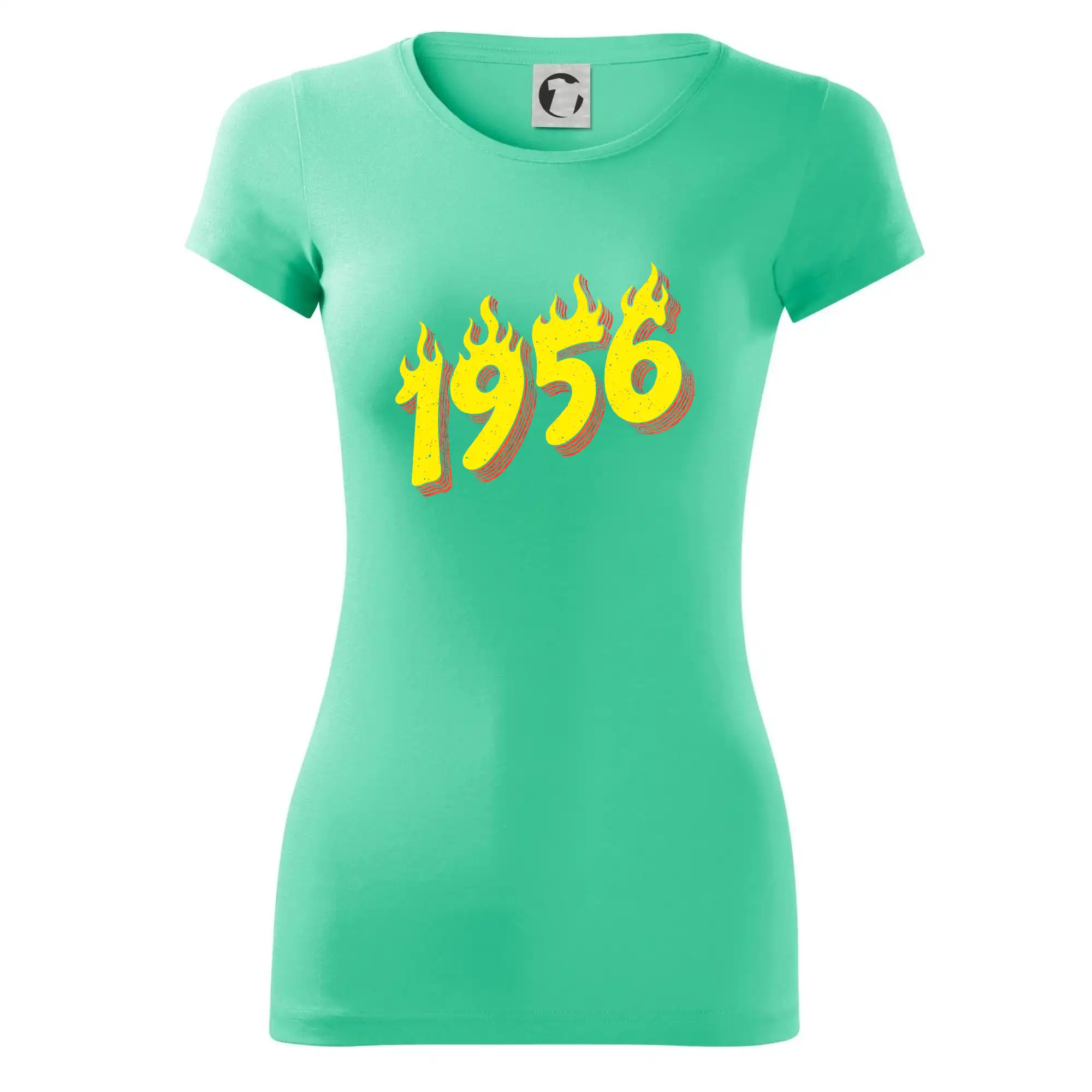 Trička s ročníkom 1956 - Narodeniny v ohni 1956 - Dámske tričko Glance - Priliehavejší strih