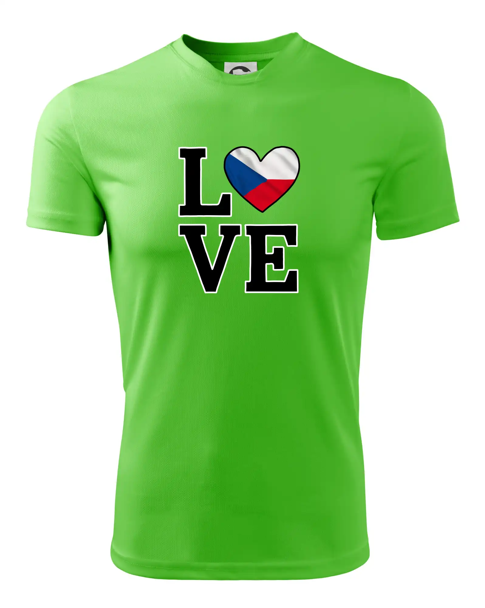Motívy štátnych vlajok - Love Česká vlajka - Detské tričko športové