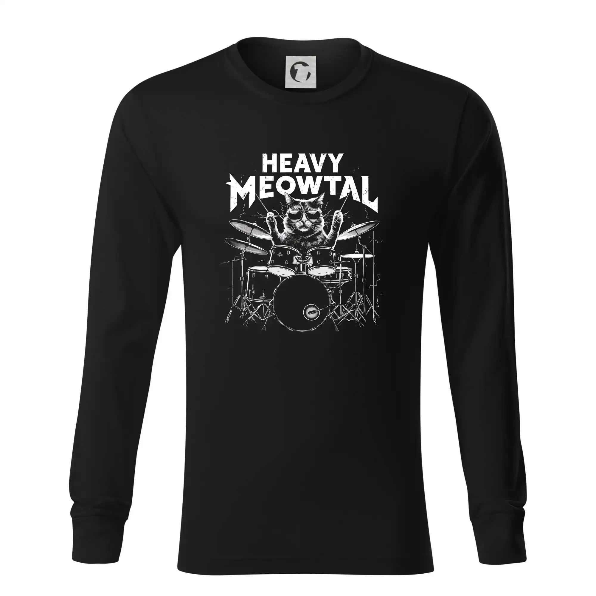 HEAVY MEOWTAL - Tričko s dlhým rukávom LS R05