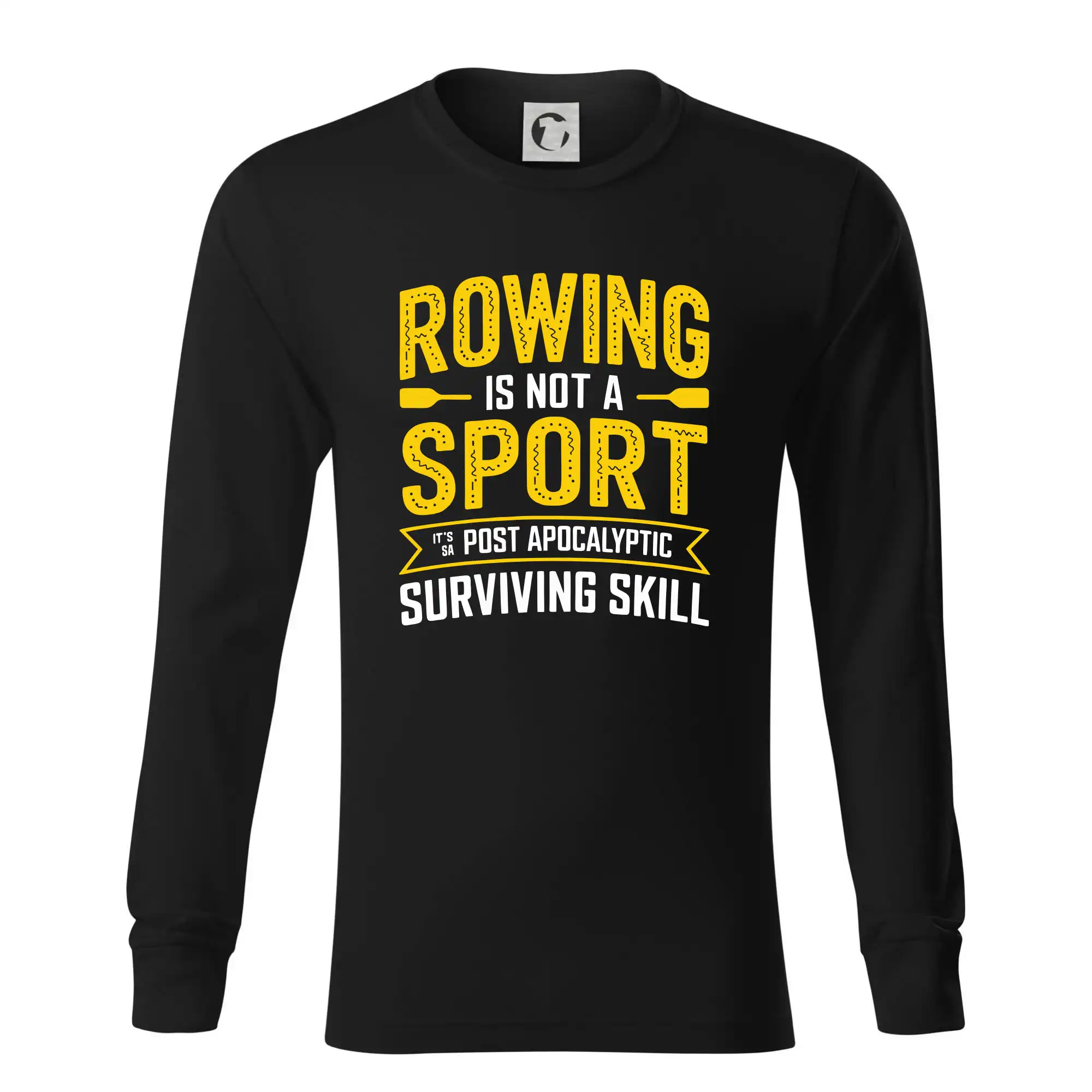Vodácke tričká - Rowing is not a sport it's a post apocalyptic surviving skill - Tričko s dlhým rukávom LS R05