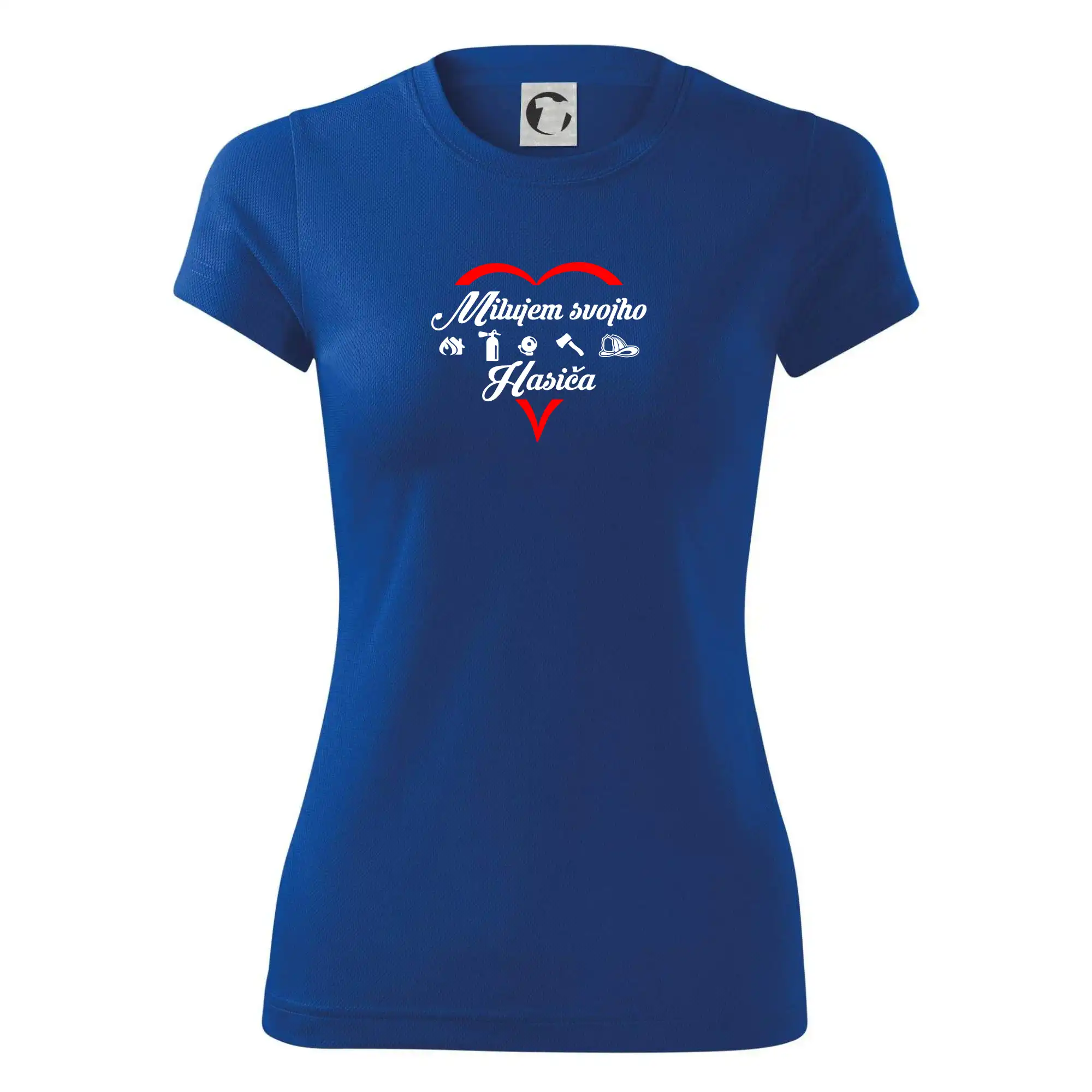 Originálne tričká pre hasičov - Milujem svojho hasiča - Dámske Fantasy športové (dresovina)