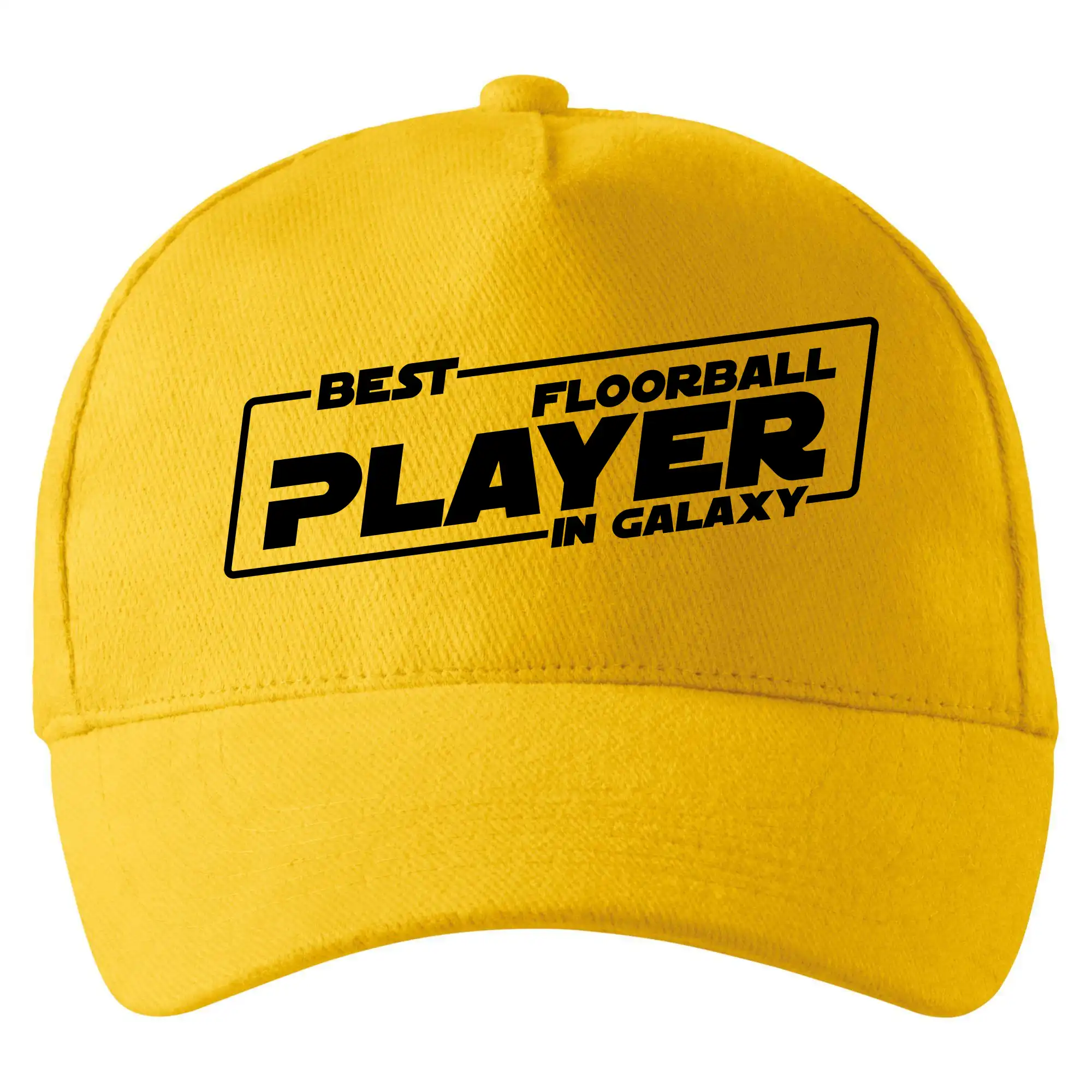 Florbalové tričká - Best floorball player in galaxy - Šiltovka so zahnutým šiltom a mosaznou sponou