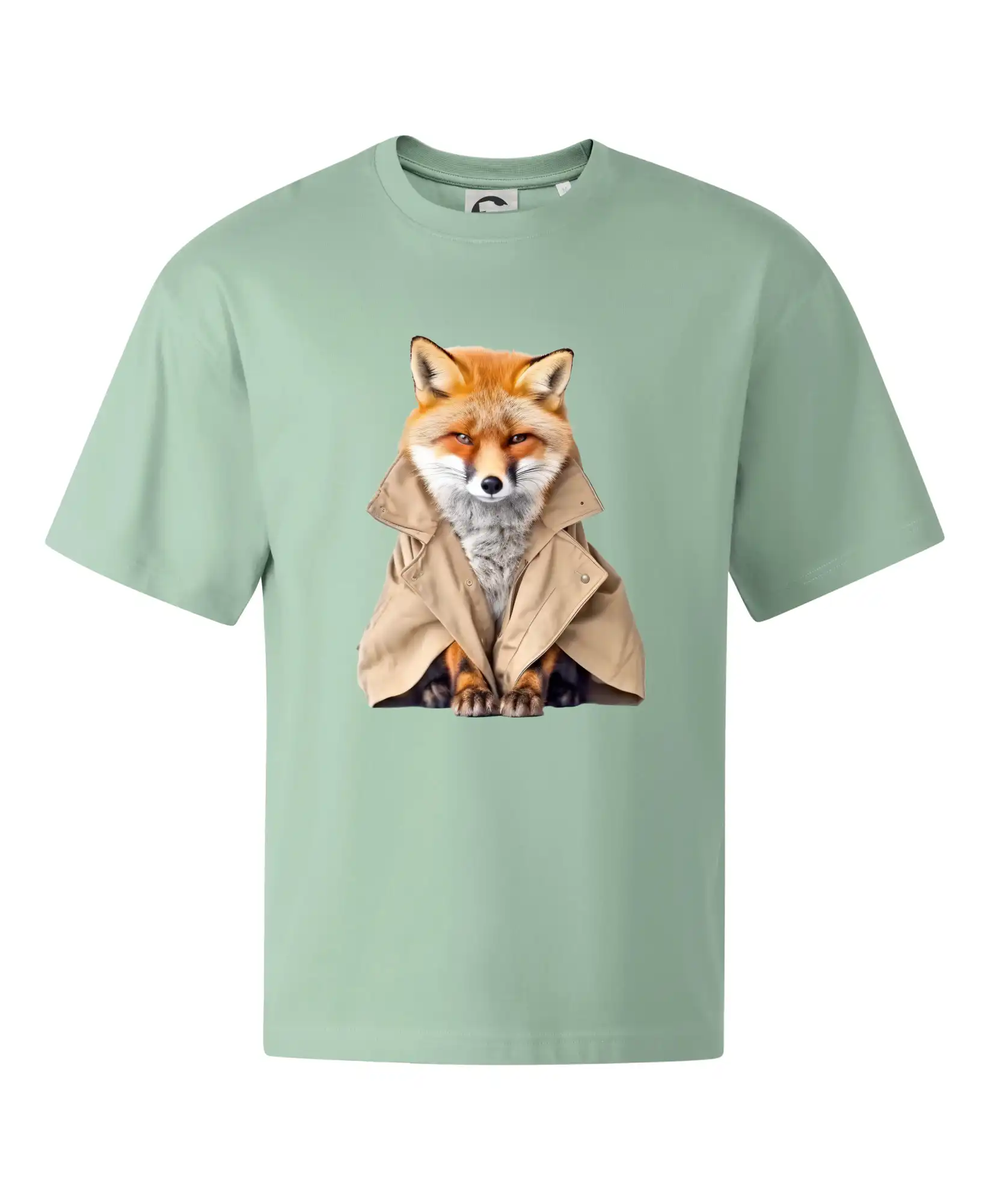 Tričká so zvieratami - Líška v kabáte - Stage unisex - OVERSIZE