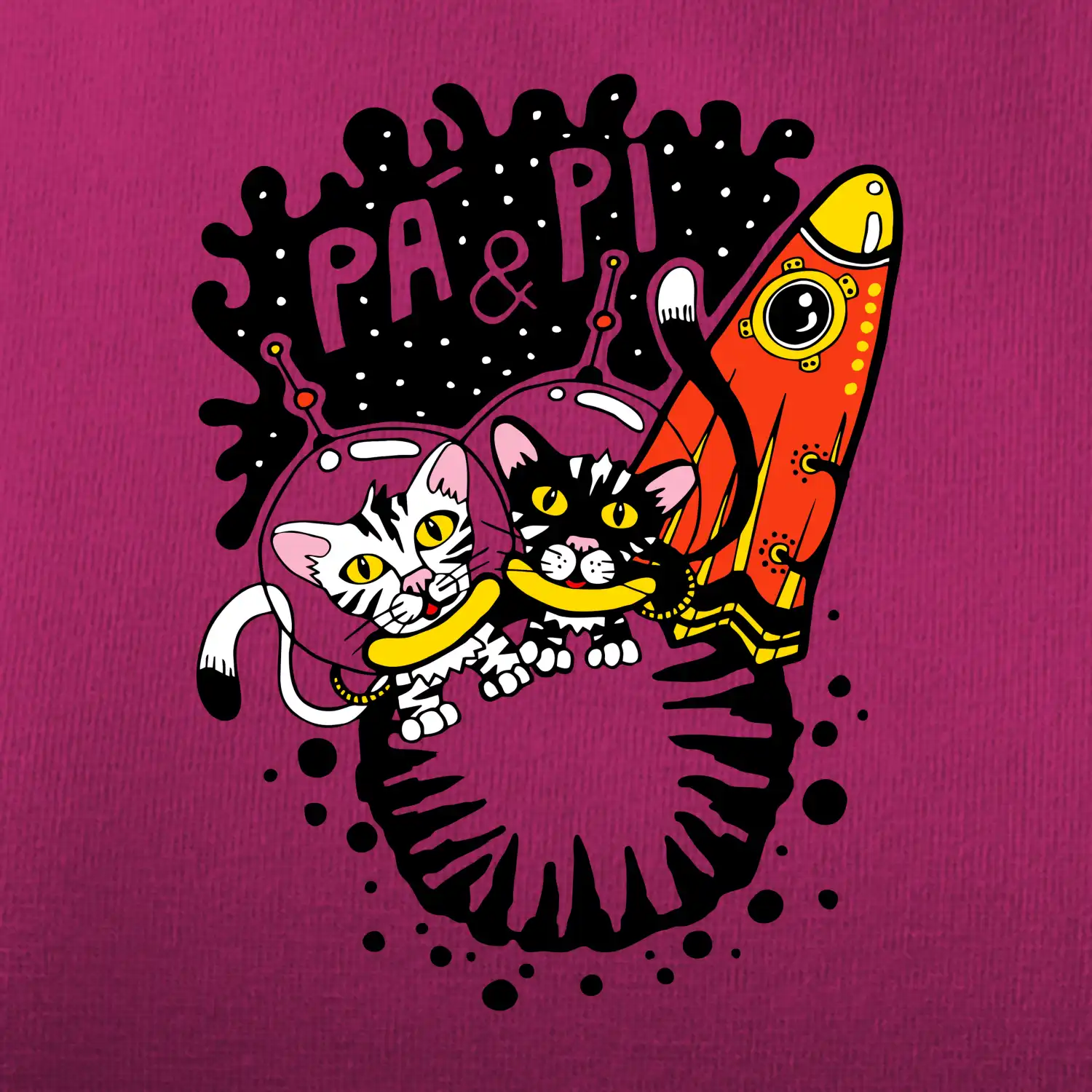 Pá a Pi z kočičí planety (Pecka Design)