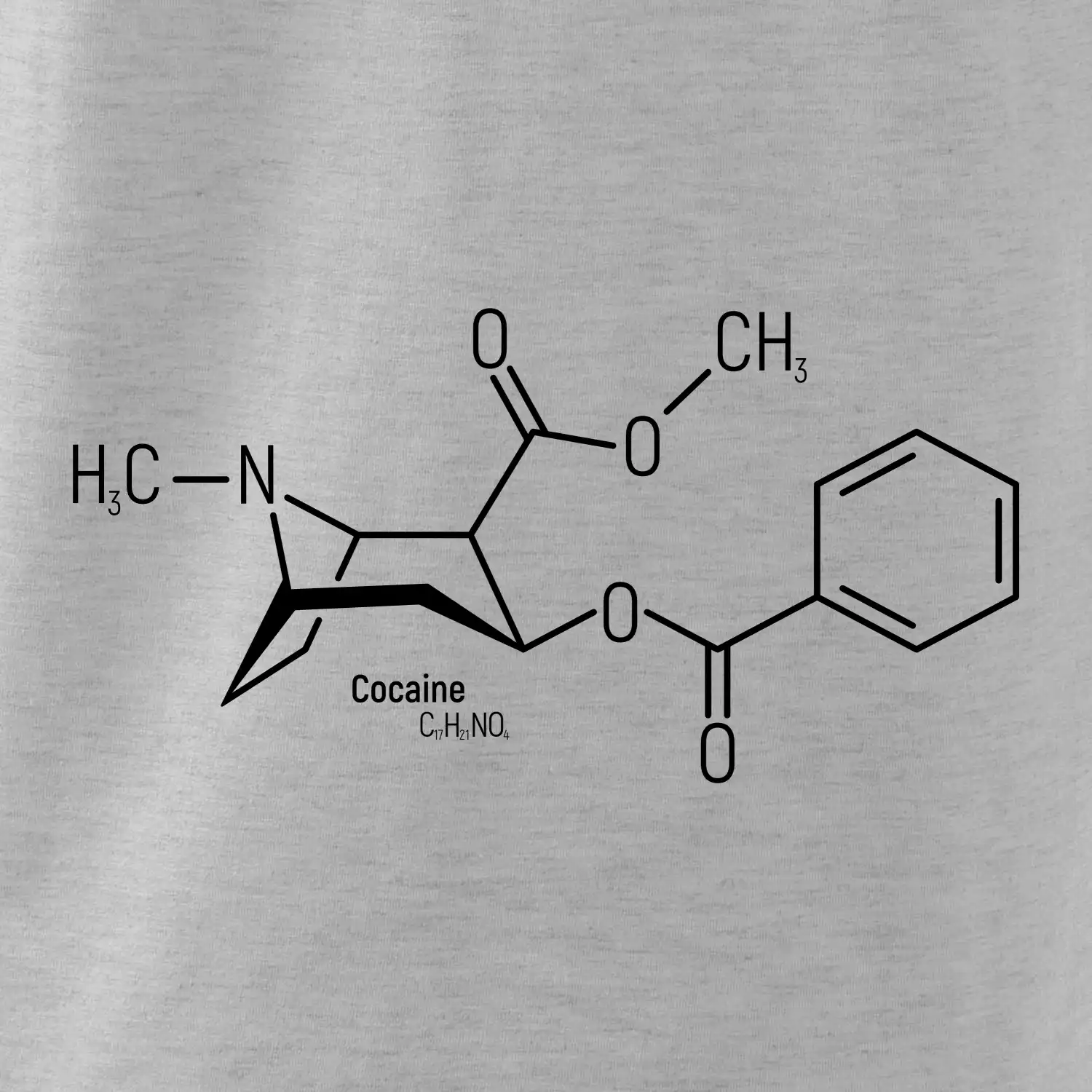 Molekulární struktura Cocaine Kokain