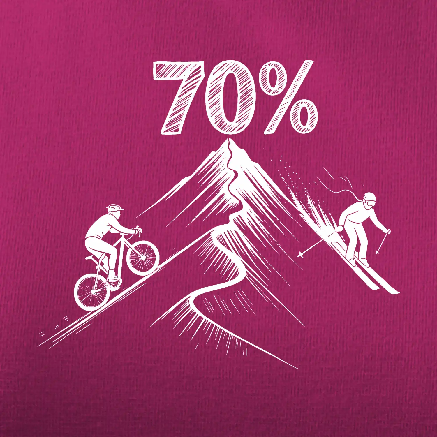 Narozeniny cyklista a lyžař 70