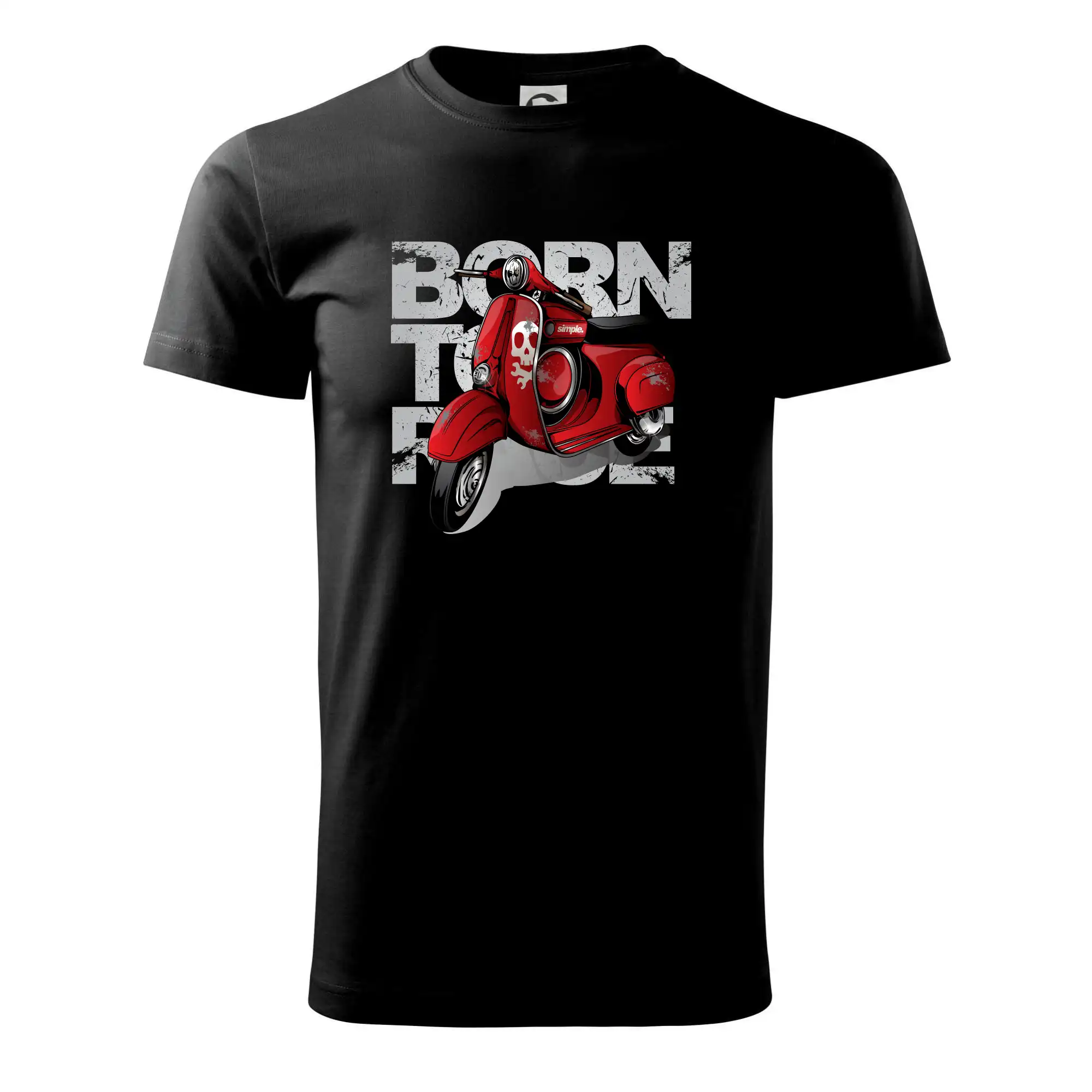 Scooter born to ride red