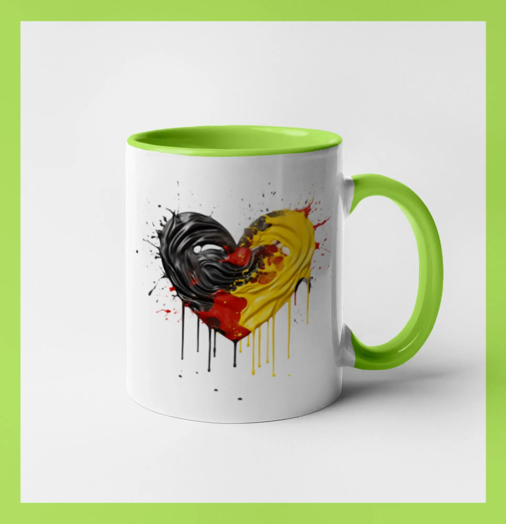 Srdce rozprsknuté - Německé barvy