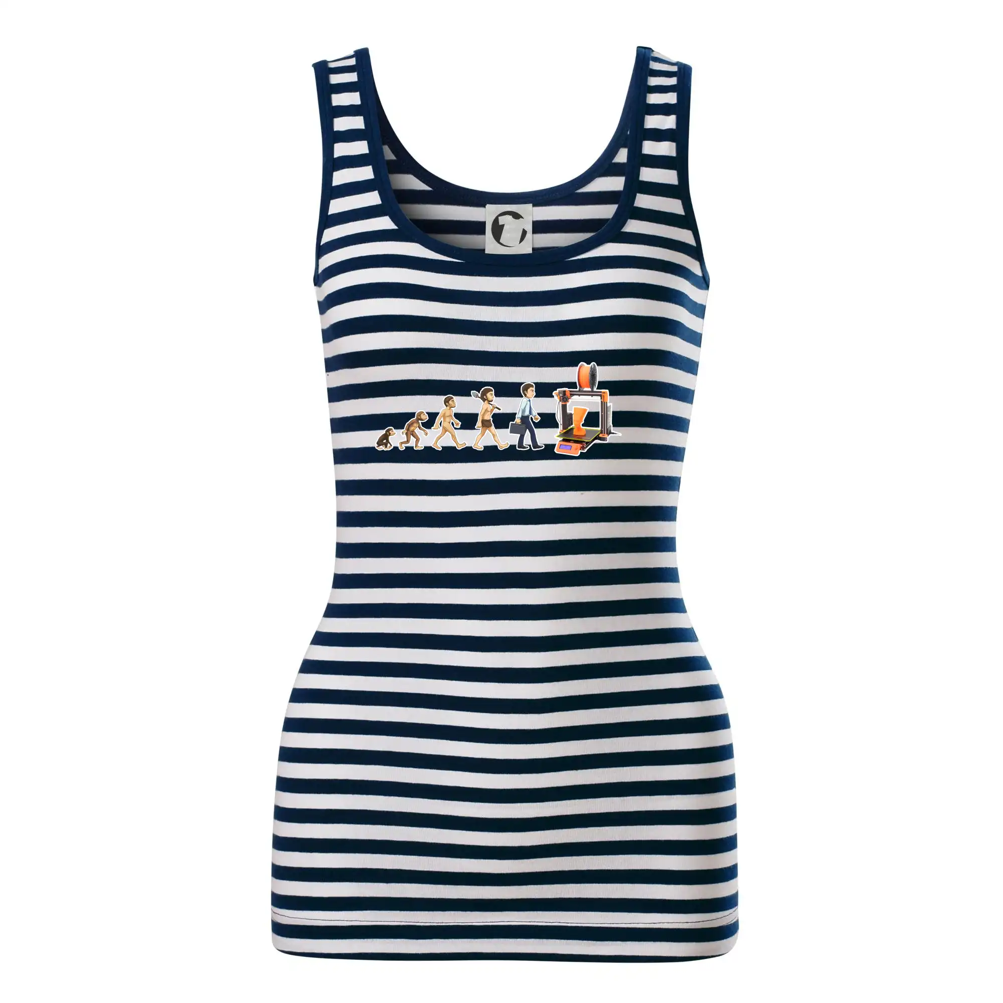 Tričká pre ajťákov - Evolúcia 3D tlač - Sailor tielko na vodu
