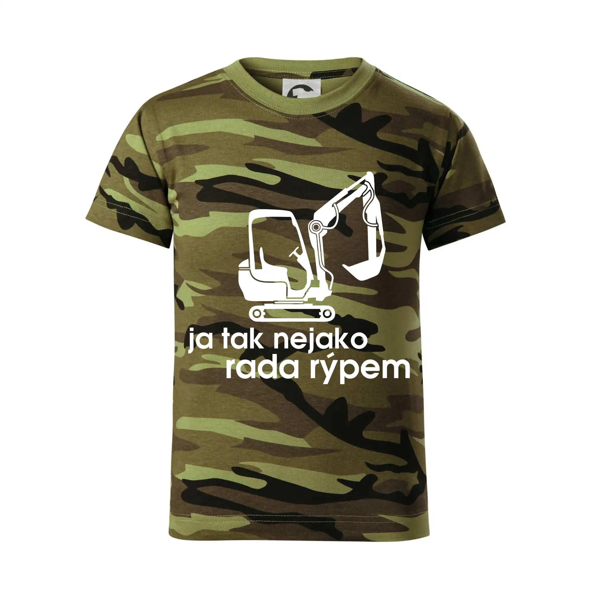 Ja tak nejako rád/ ráda rýpem - Detské maskáčové tričko