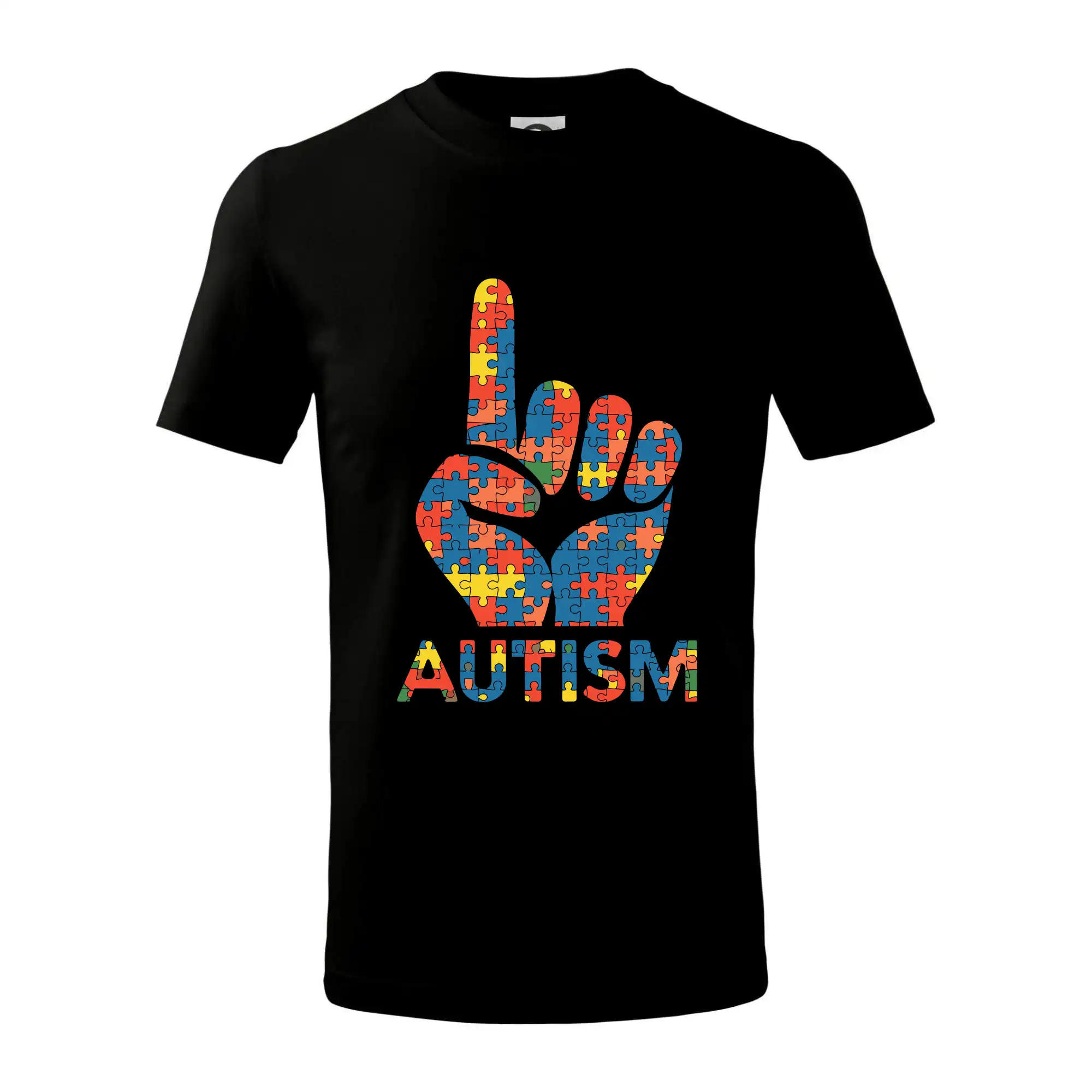 Tričká a mikiny pre autistov - Autism ruka - Tričko detské bavlnené