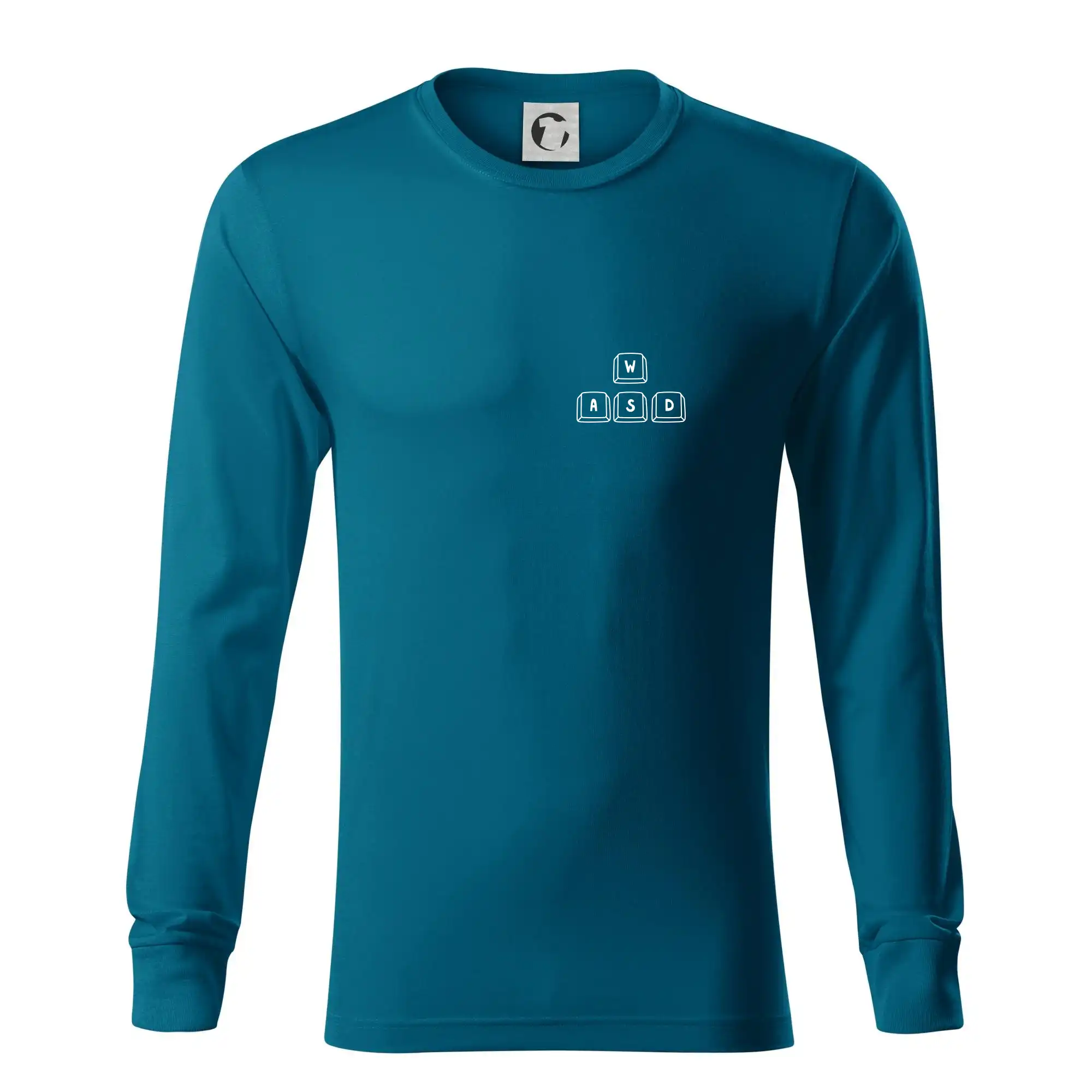 Tričká pre ajťákov - WASD klávesy - prso - Tričko s dlhým rukávom LS R05